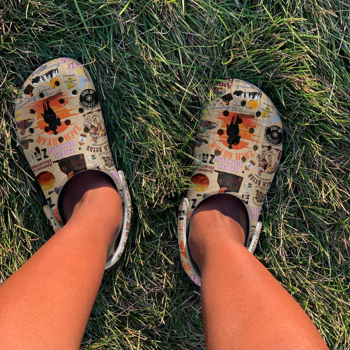 Merchidea Zach Bryan Music Premium Crocs Crocband Clogs Shoes Comfortable For Men Women and Kids