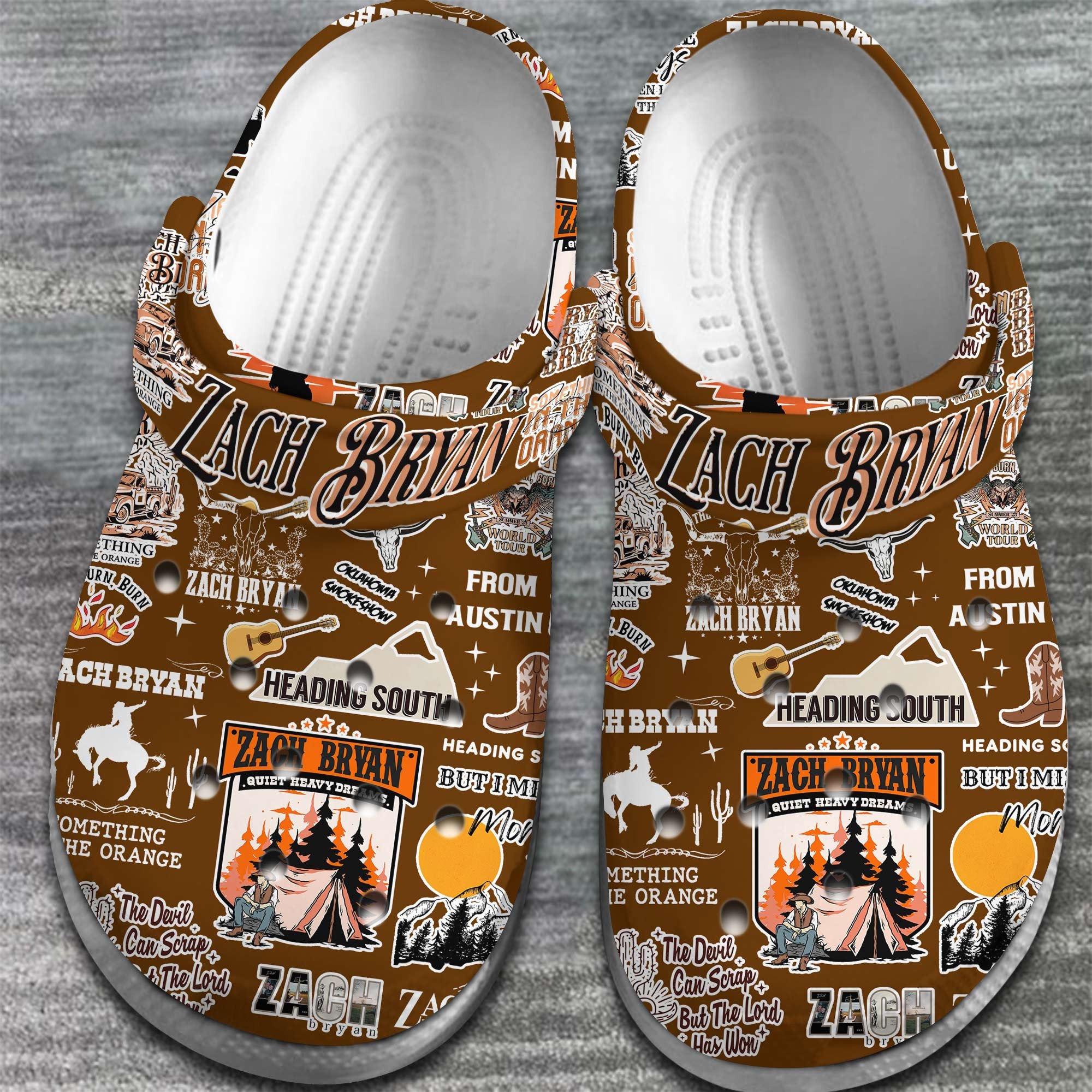 Merchidea Zach Bryan Singer Music Crocs Crocband Clogs Shoes Comfortable For Men Women and Kids