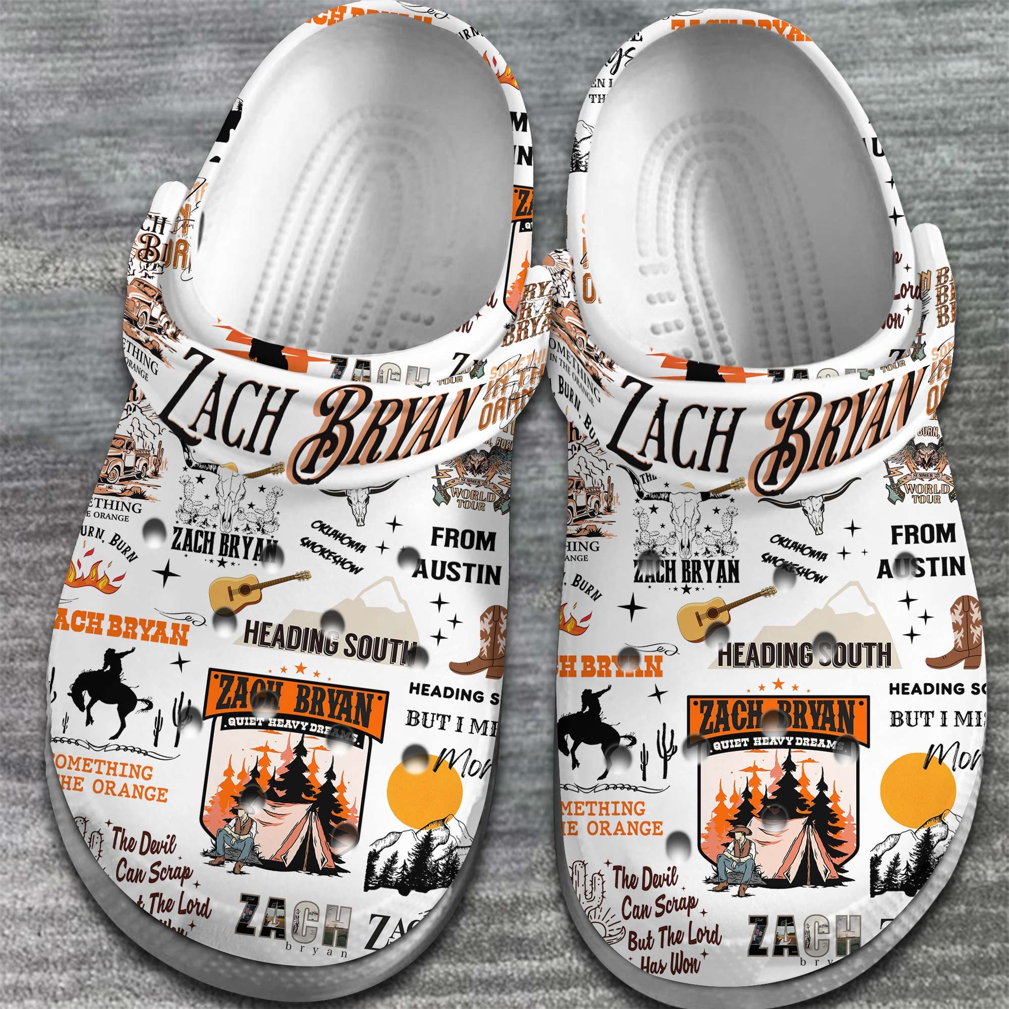 Merchidea Zach Bryan Singer Music Crocs Crocband Clogs Shoes Comfortable For Men Women and Kids