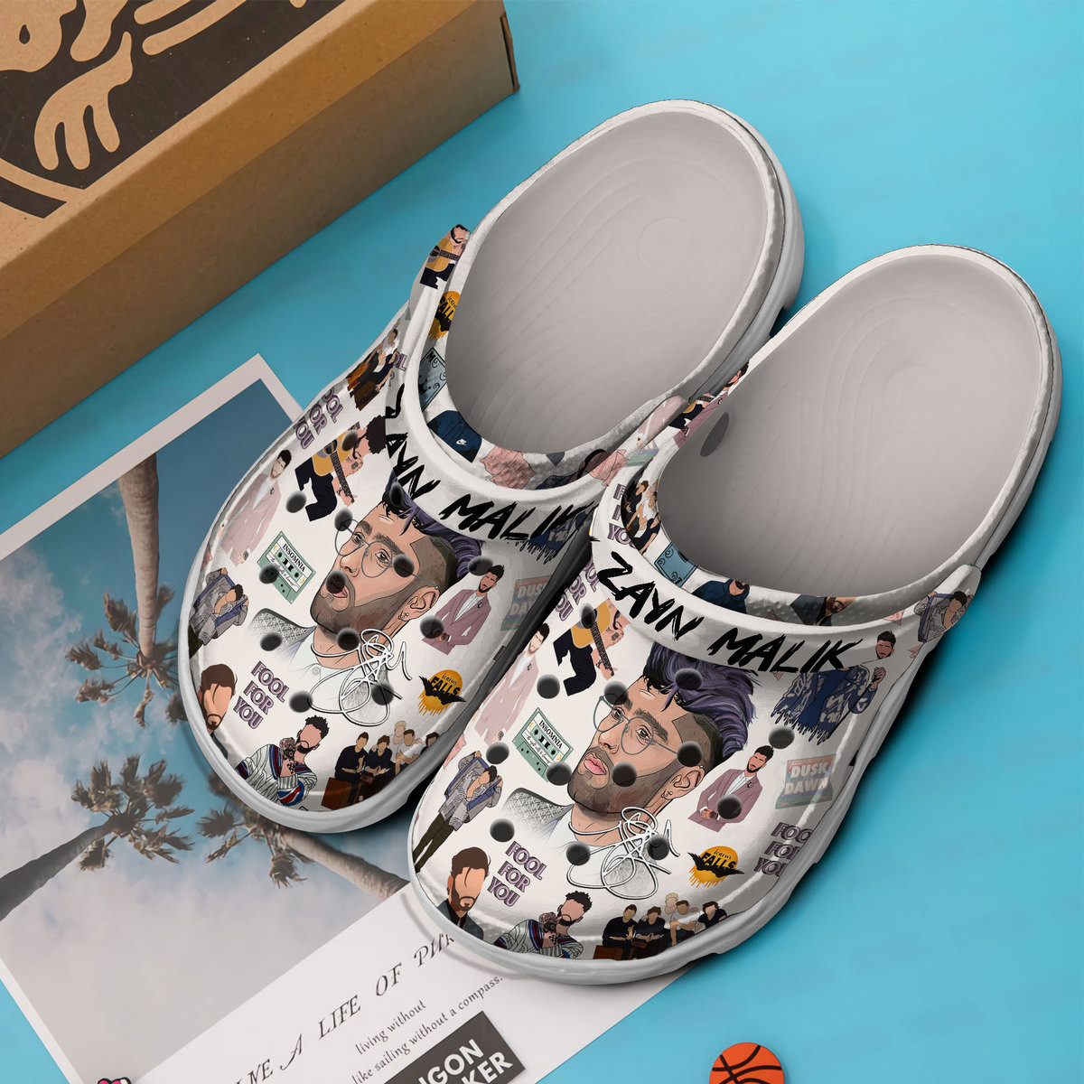 Merchidea Zayn Malik Music Crocs Crocband Clogs Shoes Comfortable For Men Women and Kids