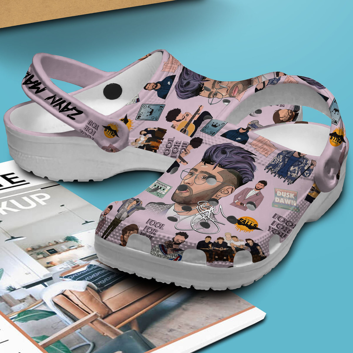 Merchidea Zayn Malik Music Crocs Crocband Clogs Shoes Comfortable For Men Women and Kids