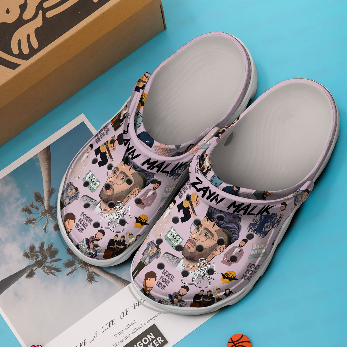 Merchidea Zayn Malik Music Crocs Crocband Clogs Shoes Comfortable For Men Women and Kids