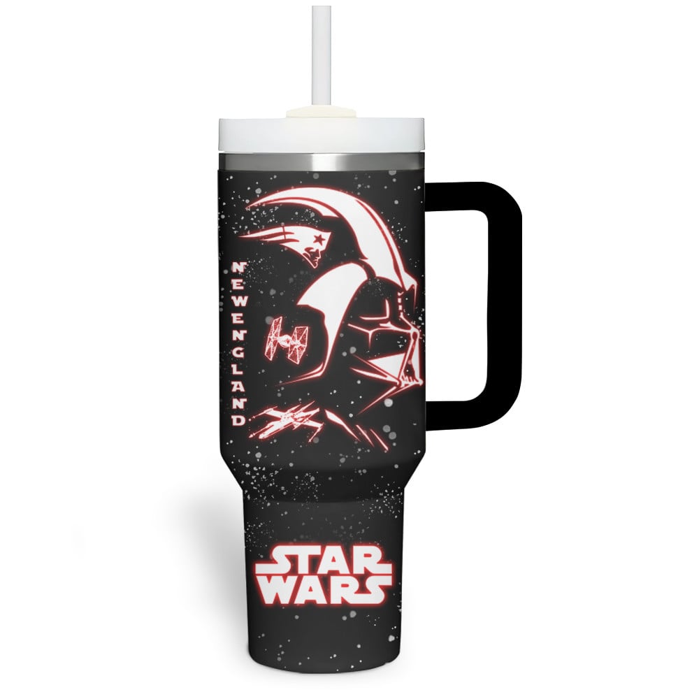 New England Patriots NFL Custom Stanley Quencher 40oz Stainless Steel Tumbler With Handle