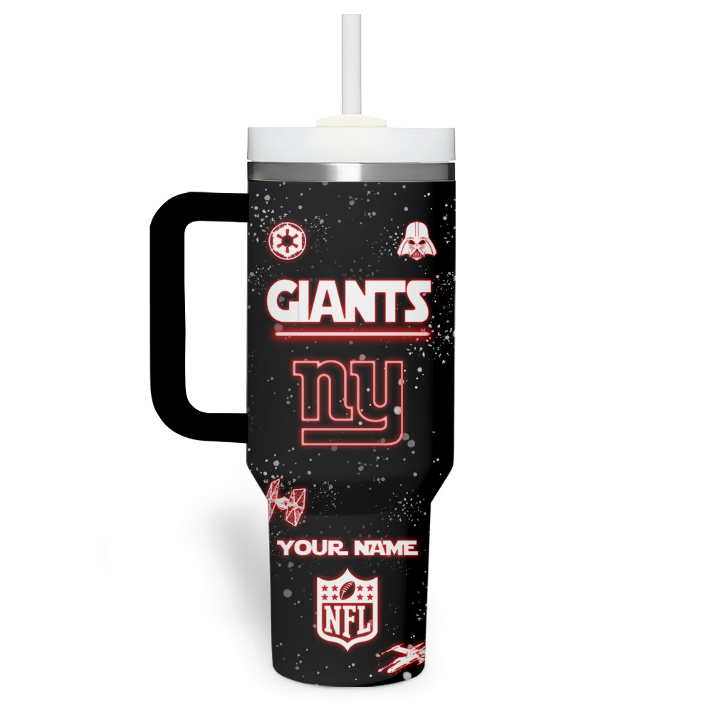 New York Giants NFL Custom Stanley Quencher 40oz Stainless Steel Tumbler With Handle