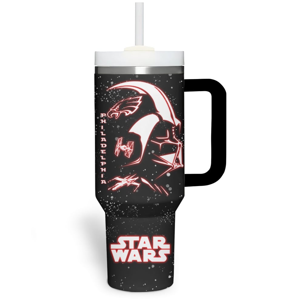 Philadelphia Eagles NFL Custom Stanley Quencher 40oz Stainless Steel Tumbler With Handle