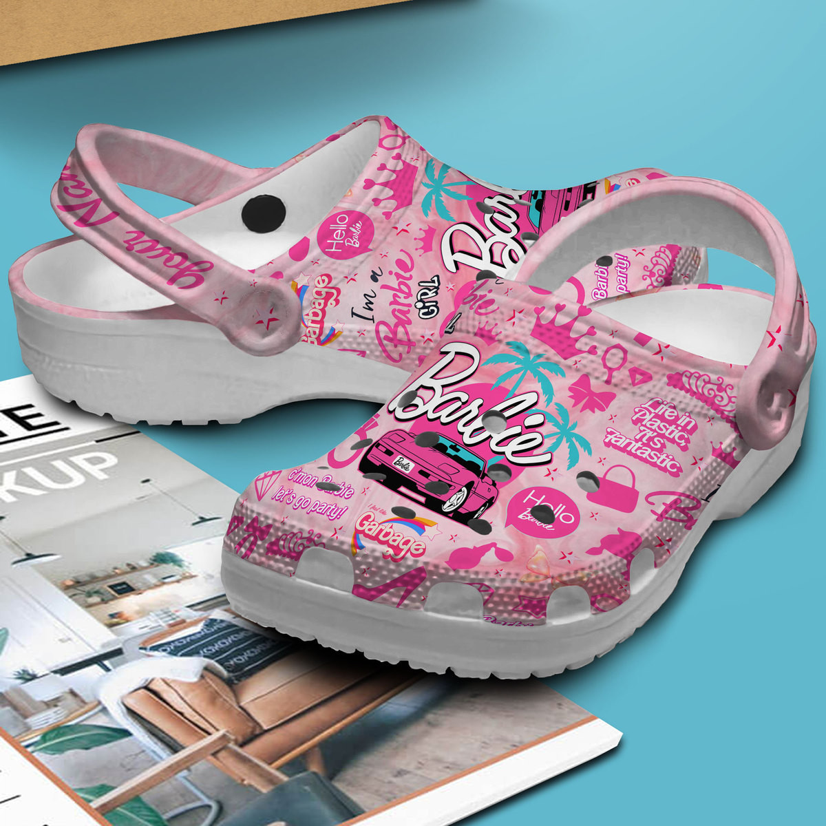 Premium Barbie Movie Crocs Crocband Clogs Shoes Comfortable For Men Women and Kids