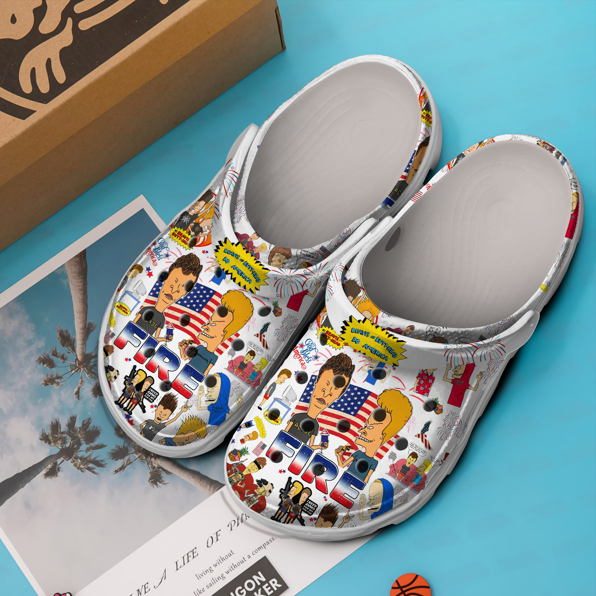 Premium Beavis And Butt Head Do America Cartoon Crocs Crocband Clogs Shoes Comfortable For Men Women and Kids