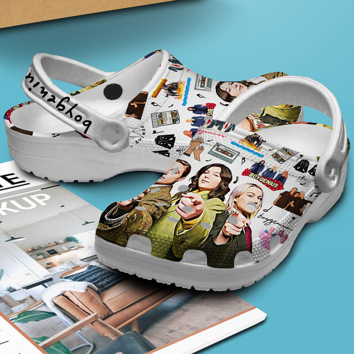 Premium Boygenius Music Crocs Crocband Clogs Shoes Comfortable For Men Women and Kids