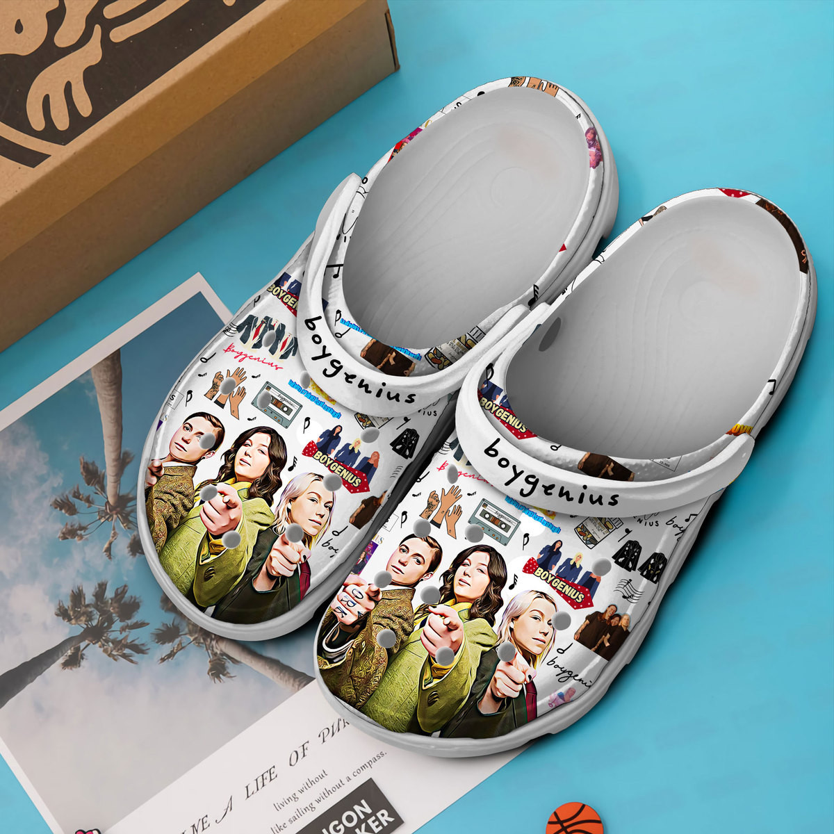 Premium Boygenius Music Crocs Crocband Clogs Shoes Comfortable For Men Women and Kids