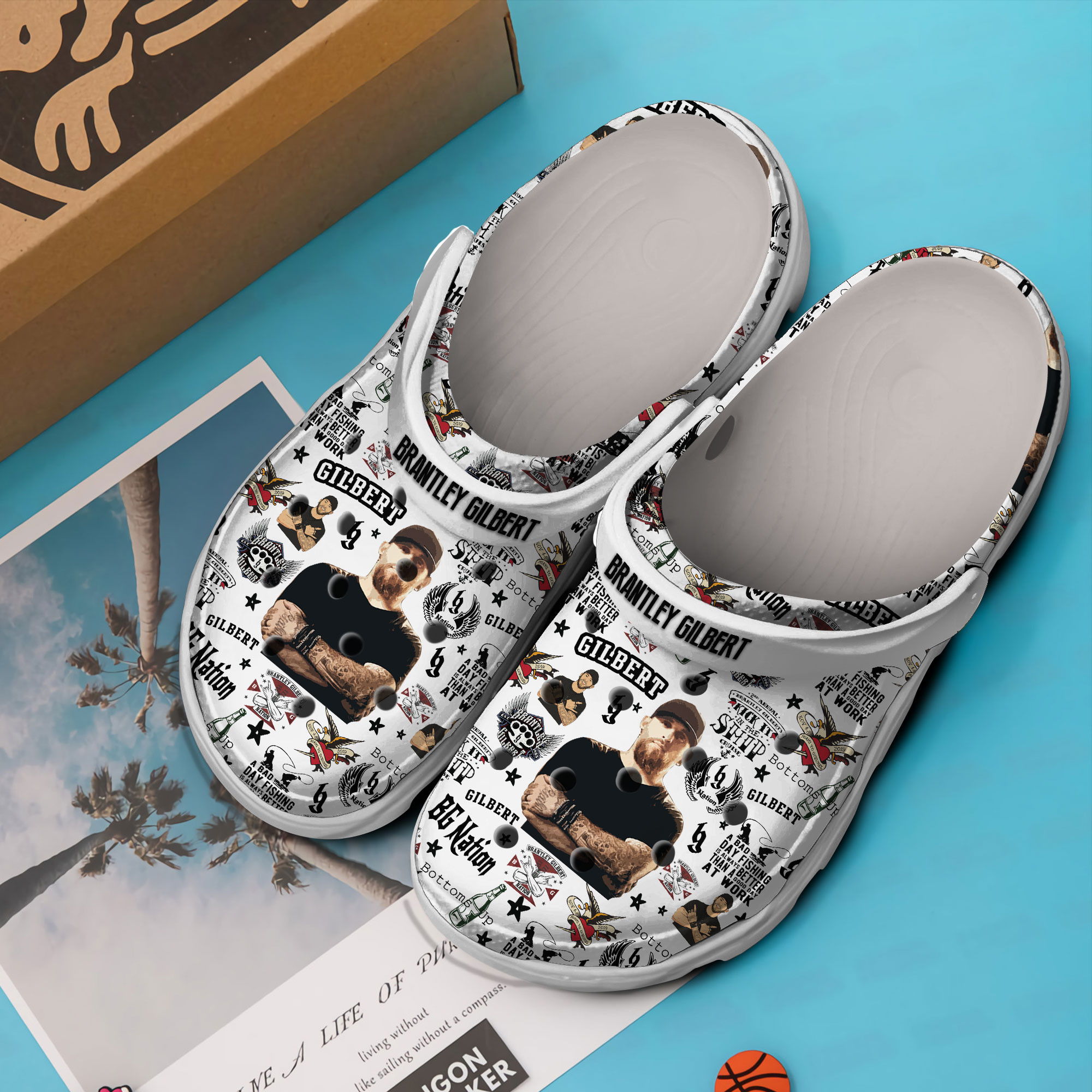 Premium Brantley Gilbert Music Crocs Crocband Clogs Shoes Comfortable For Men Women and Kids