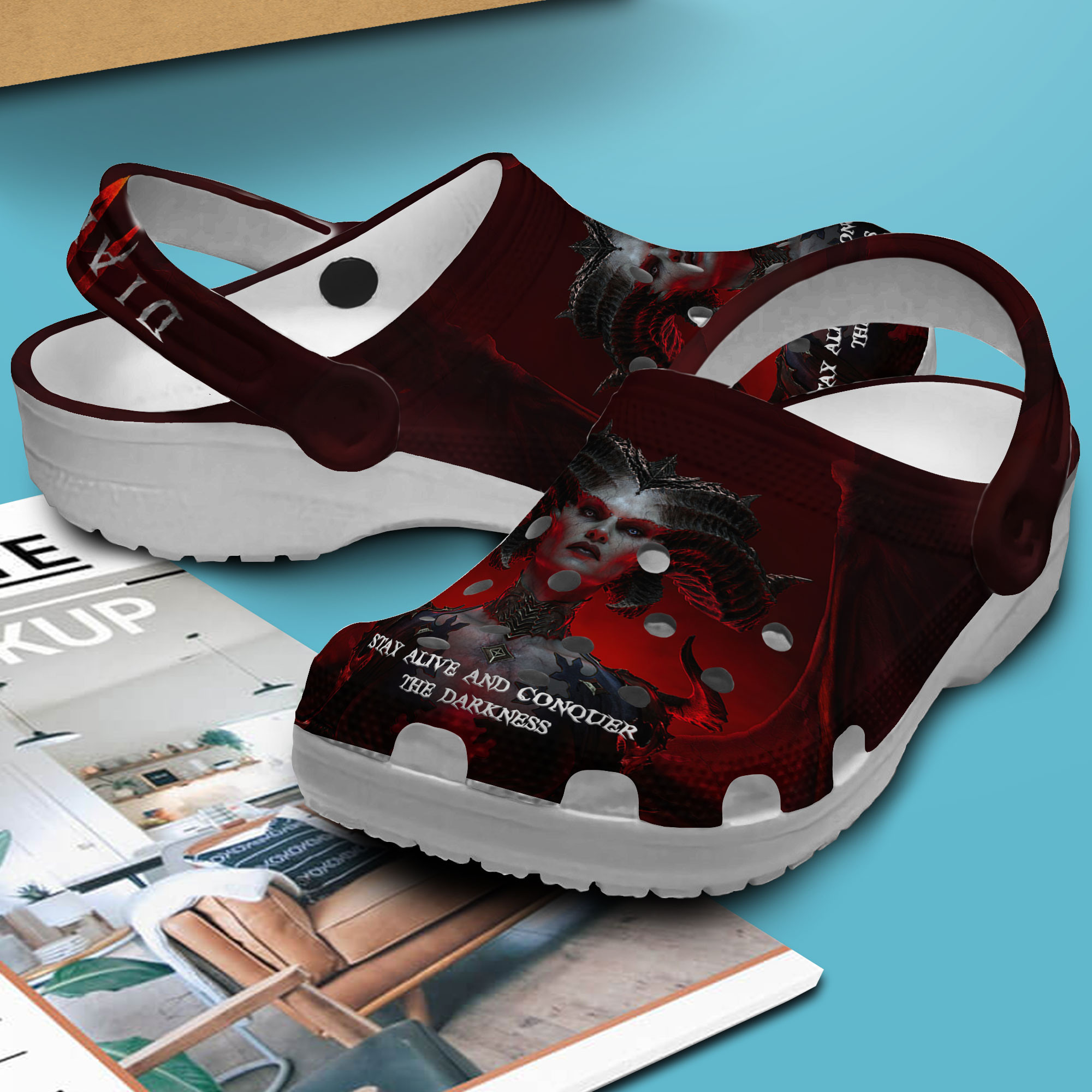 Premium Diablo 4 Game Crocs Crocband Clogs Shoes Comfortable For Men Women and Kids