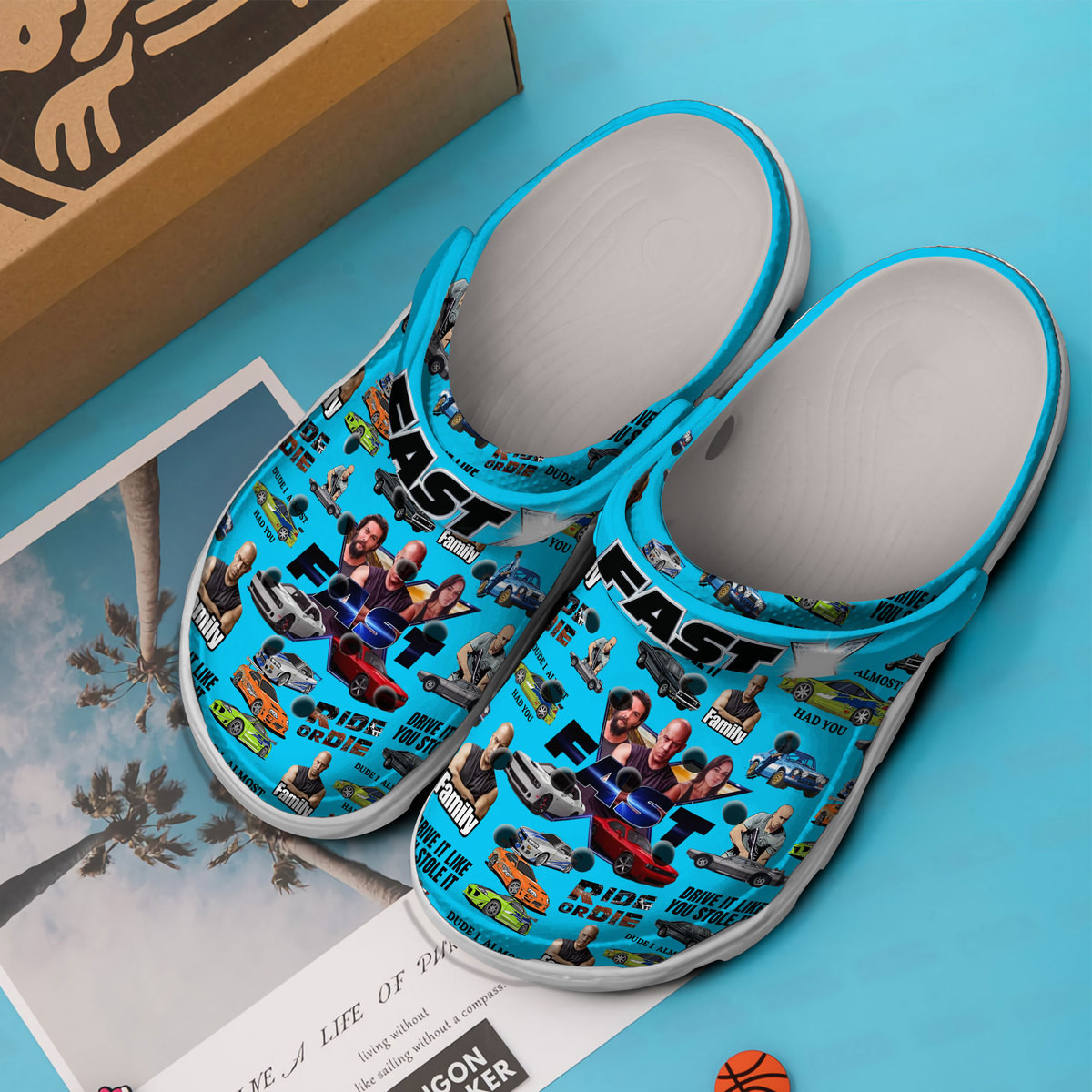 Premium Fast And Furious Movie Crocs Crocband Clogs Shoes Comfortable For Men Women and Kids