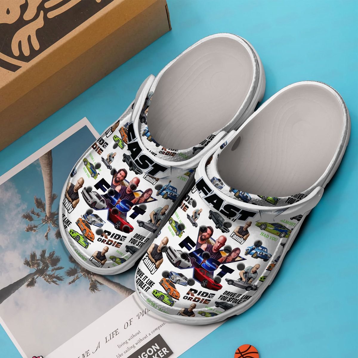 Premium Fast And Furious Movie Crocs Crocband Clogs Shoes Comfortable For Men Women and Kids