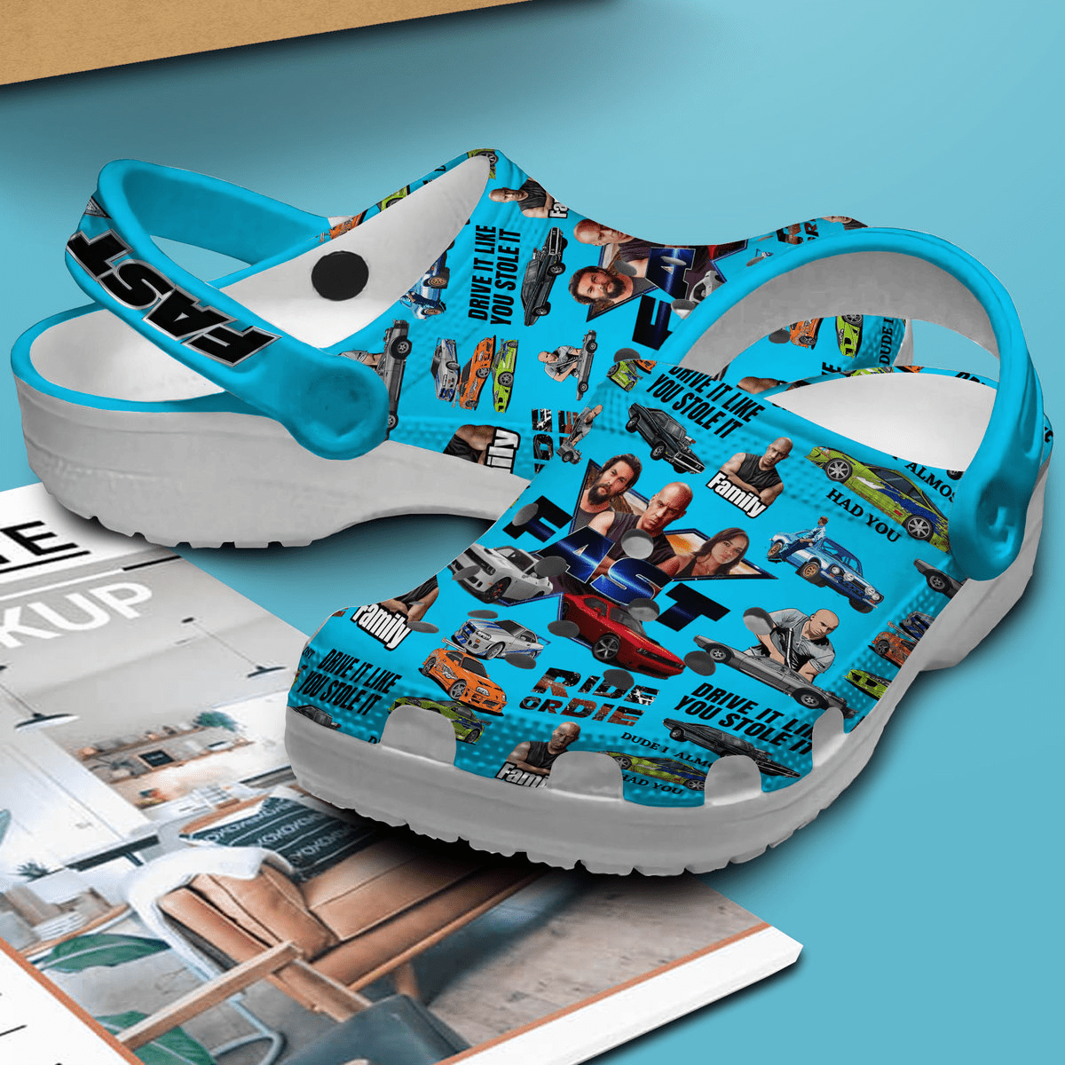 Premium Fast And Furious Movie Crocs Crocband Clogs Shoes Comfortable For Men Women and Kids