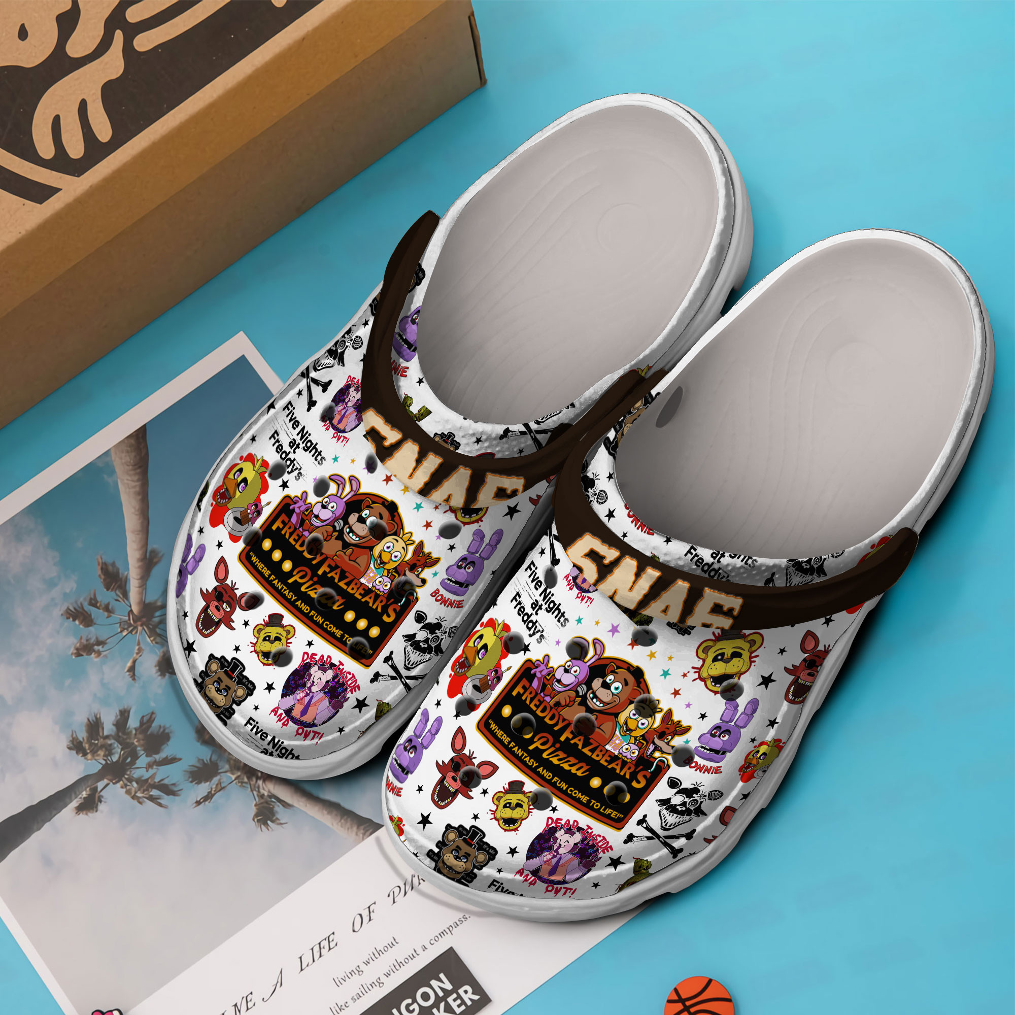 Premium Five Nights at Freddy's Game Crocs Crocband Clogs Shoes Comfortable For Men Women and Kids