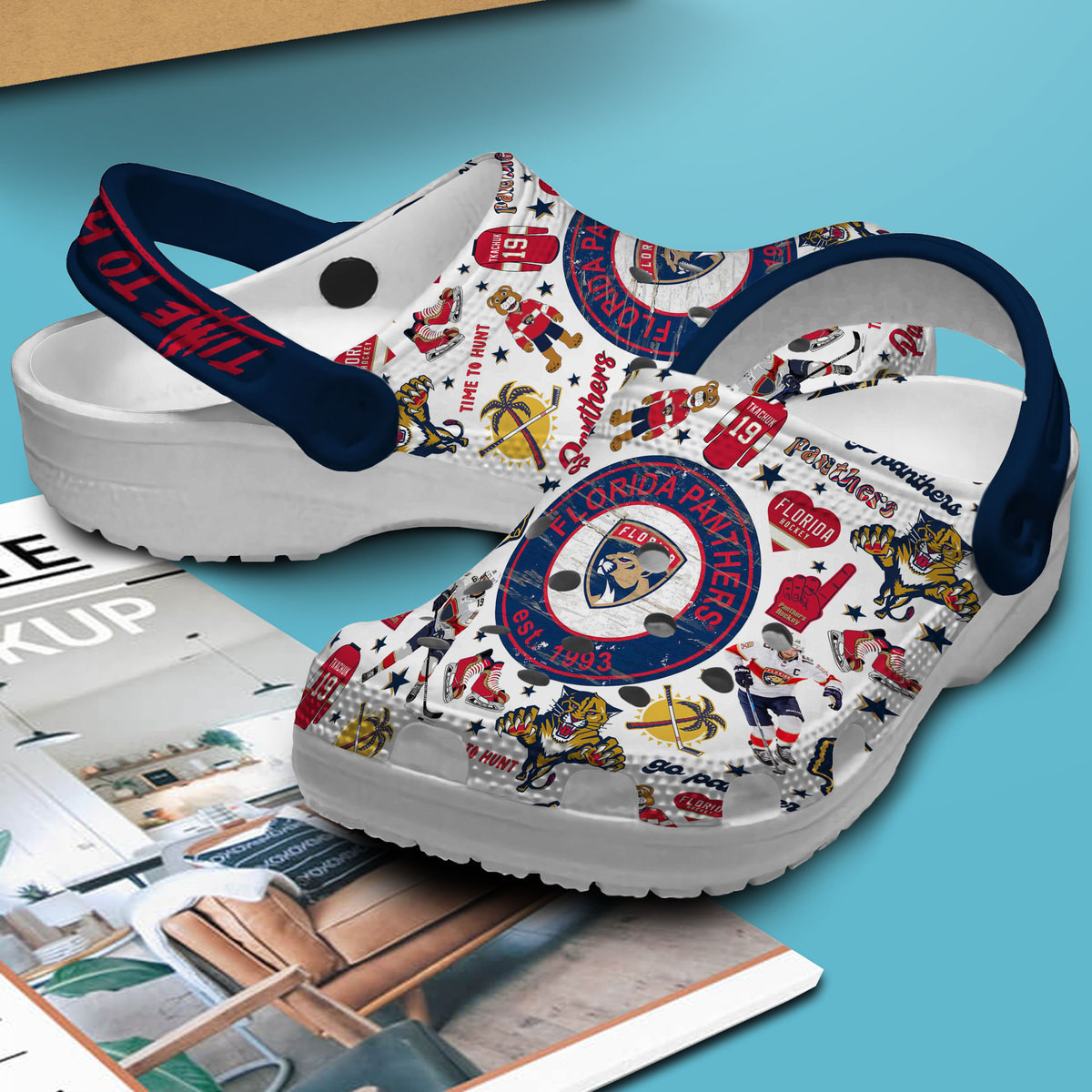 Premium Florida Panthers NHL Sport Crocs Crocband Clogs Shoes Comfortable For Men Women and Kids