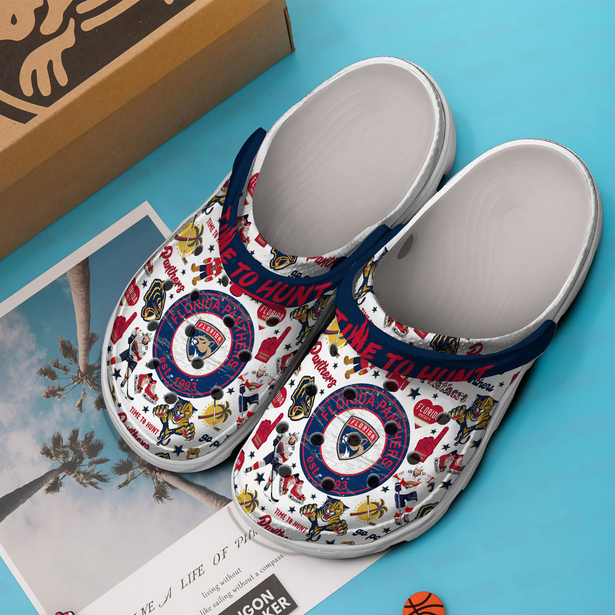 Premium Florida Panthers NHL Sport Crocs Crocband Clogs Shoes Comfortable For Men Women and Kids