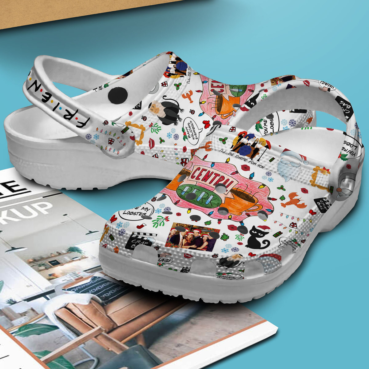 Premium Friends TV Series Crocs Crocband Clogs Shoes Comfortable For Men Women and Kids