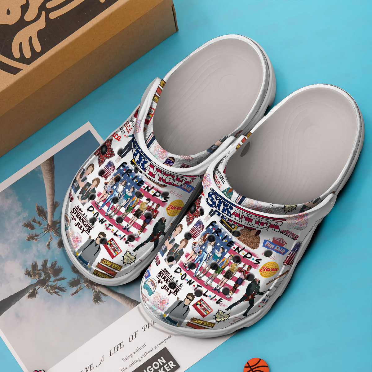 Premium Friends TV Series Crocs Crocband Clogs Shoes Comfortable For Men Women and Kids