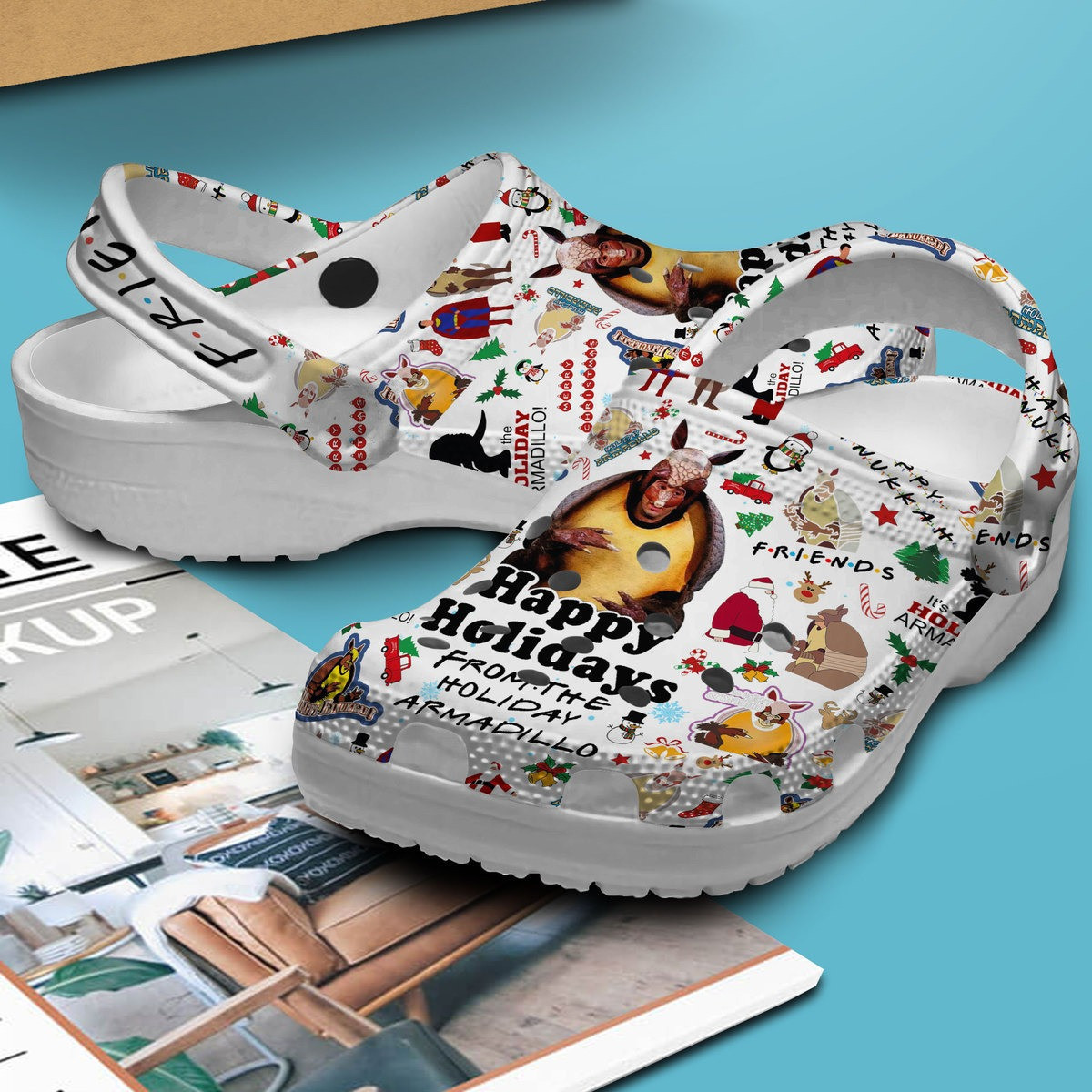 Premium Friends TV Series Crocs Crocband Clogs Shoes Comfortable For Men Women and Kids