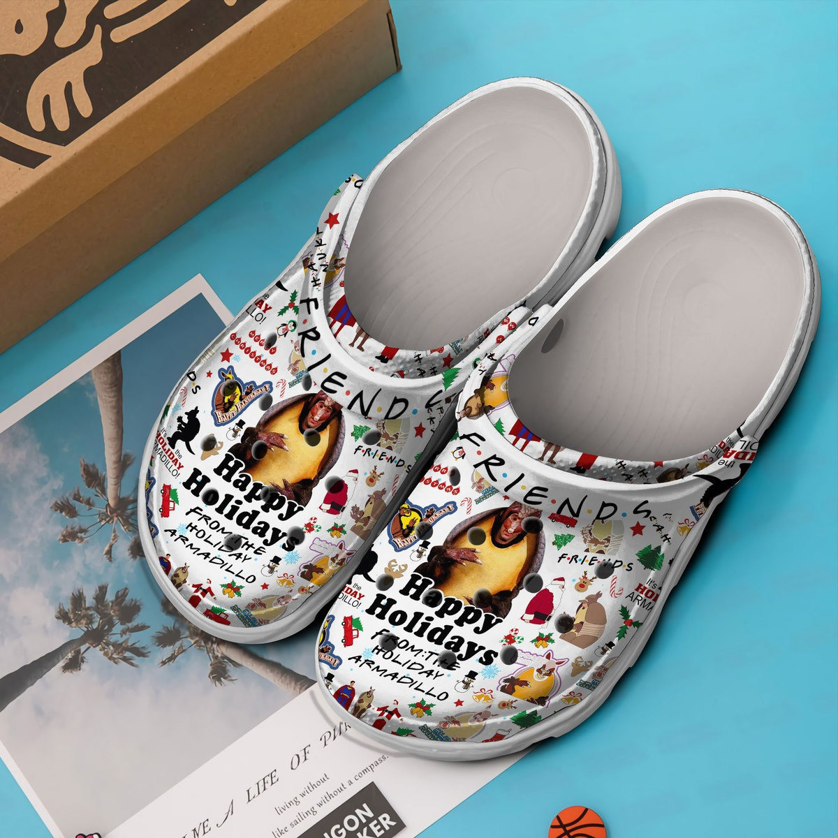 Premium Friends TV Series Crocs Crocband Clogs Shoes Comfortable For Men Women and Kids