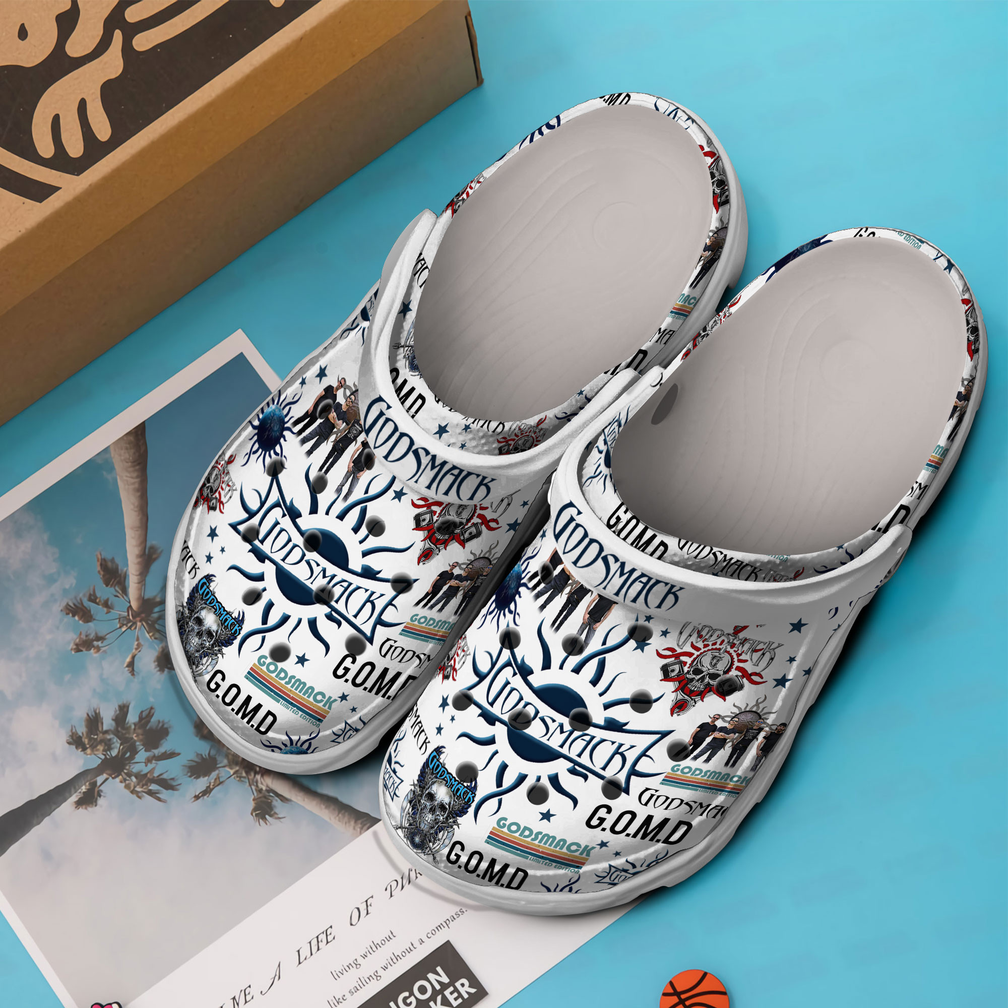 Premium Godsmack Music Crocs Crocband Clogs Shoes Comfortable For Men Women and Kids