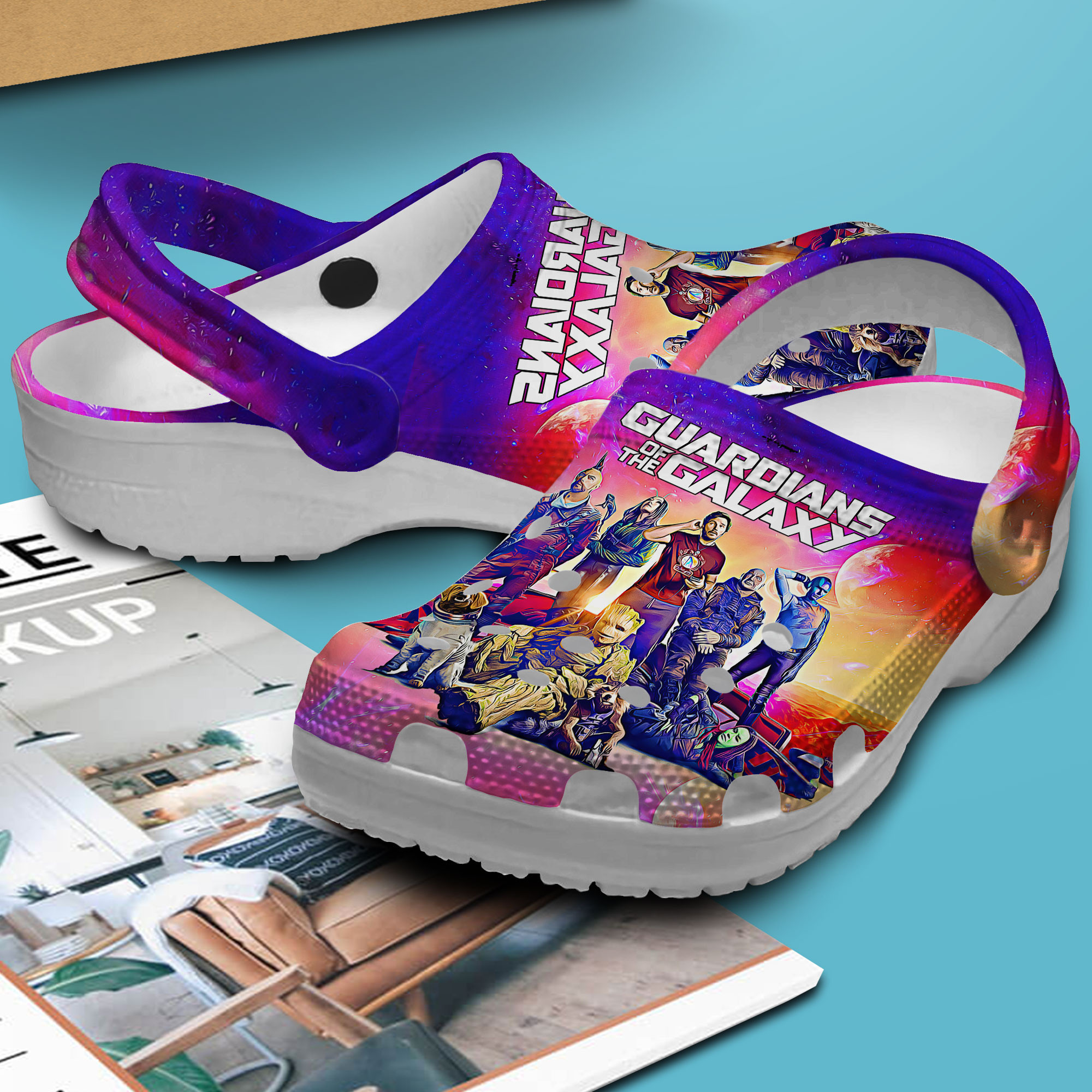 Premium Guardians Of The Galaxy Movie Crocs Crocband Clogs Shoes Comfortable For Men Women and Kids
