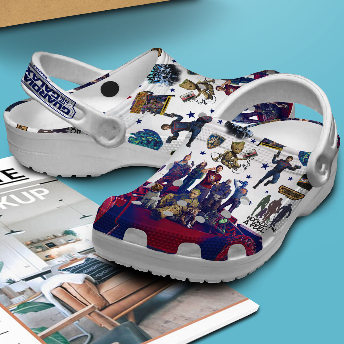 Premium Guardians Of The Galaxy Movie Crocs Crocband Clogs Shoes Comfortable For Men Women and Kids