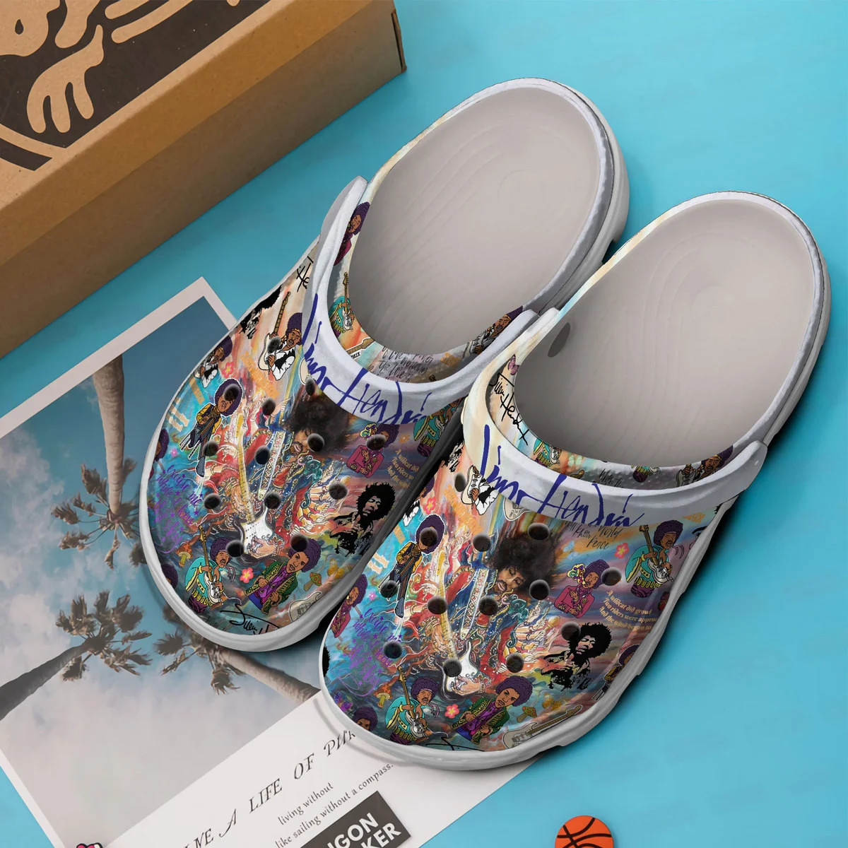 Premium Jimi Hendrix Music Crocs Crocband Clogs Shoes Comfortable For Men Women and Kids