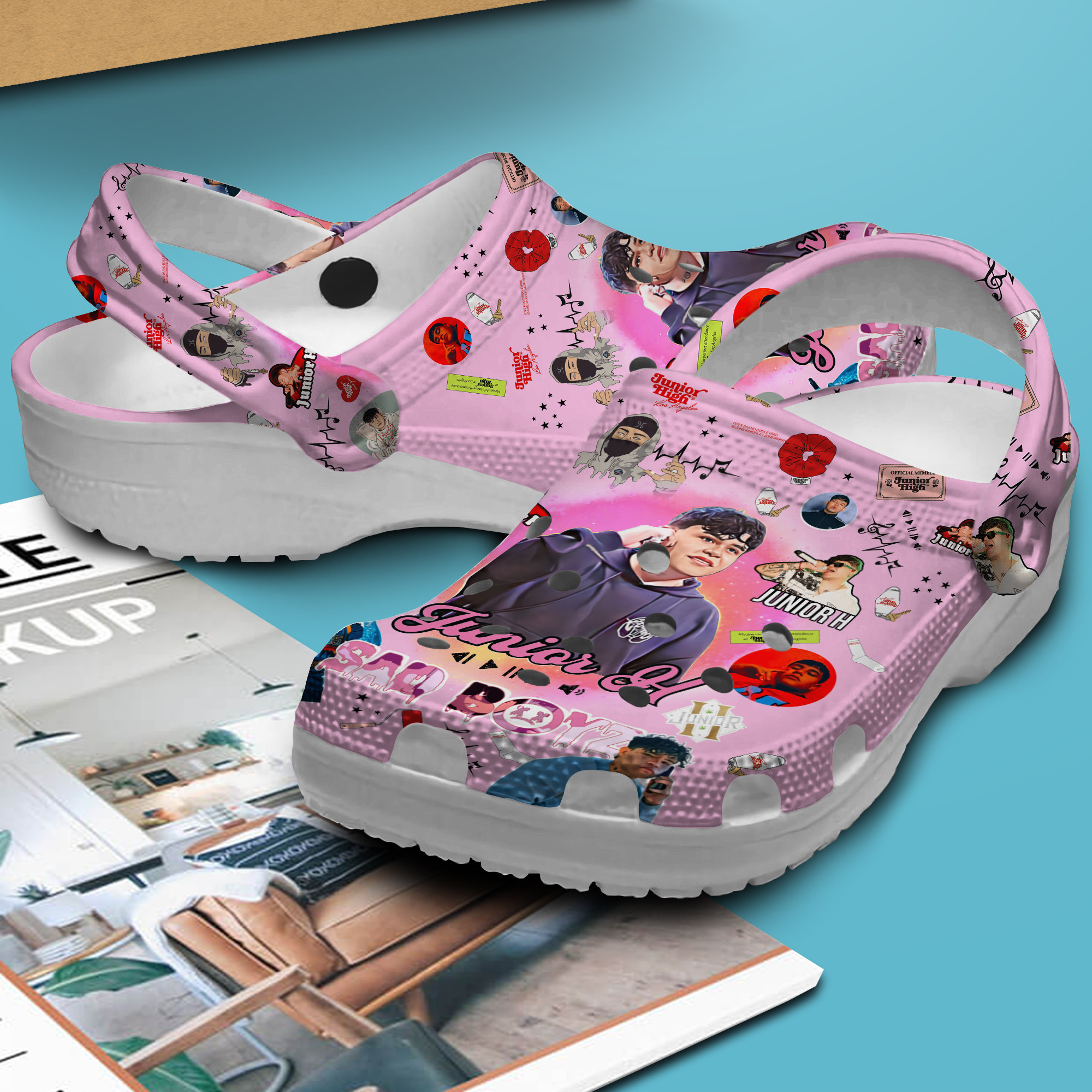 Premium Junior H Music Crocs Crocband Clogs Shoes Comfortable For Men Women and Kids