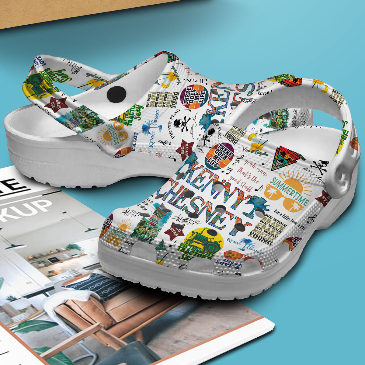 Premium Kenny Chesney Music Crocs Crocband Clogs Shoes Comfortable For Men Women and Kids