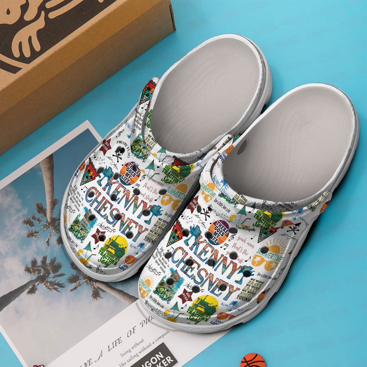 Premium Kenny Chesney Music Crocs Crocband Clogs Shoes Comfortable For Men Women and Kids