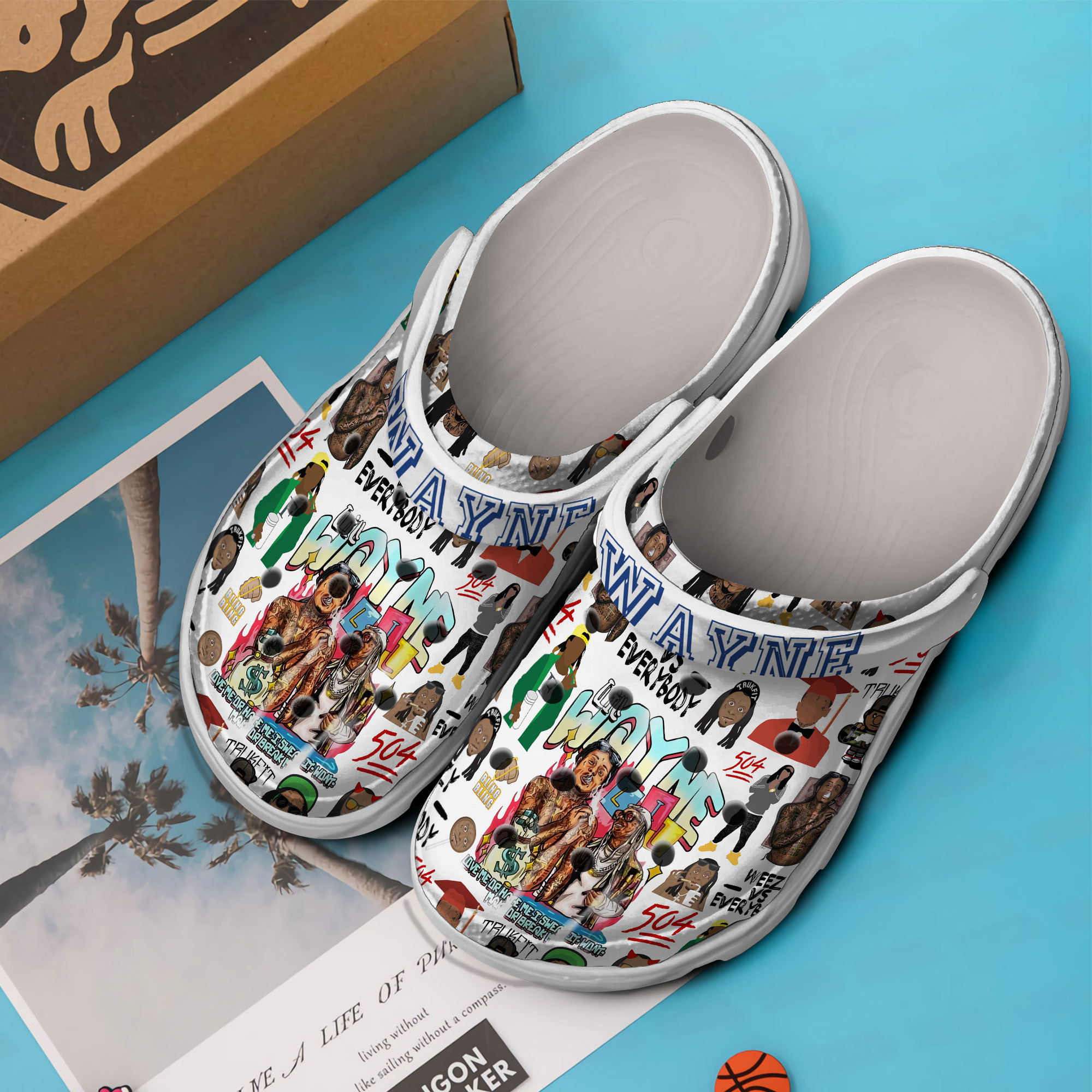 Premium Lil Wayne Music Crocs Crocband Clogs Shoes Comfortable For Men Women and Kids