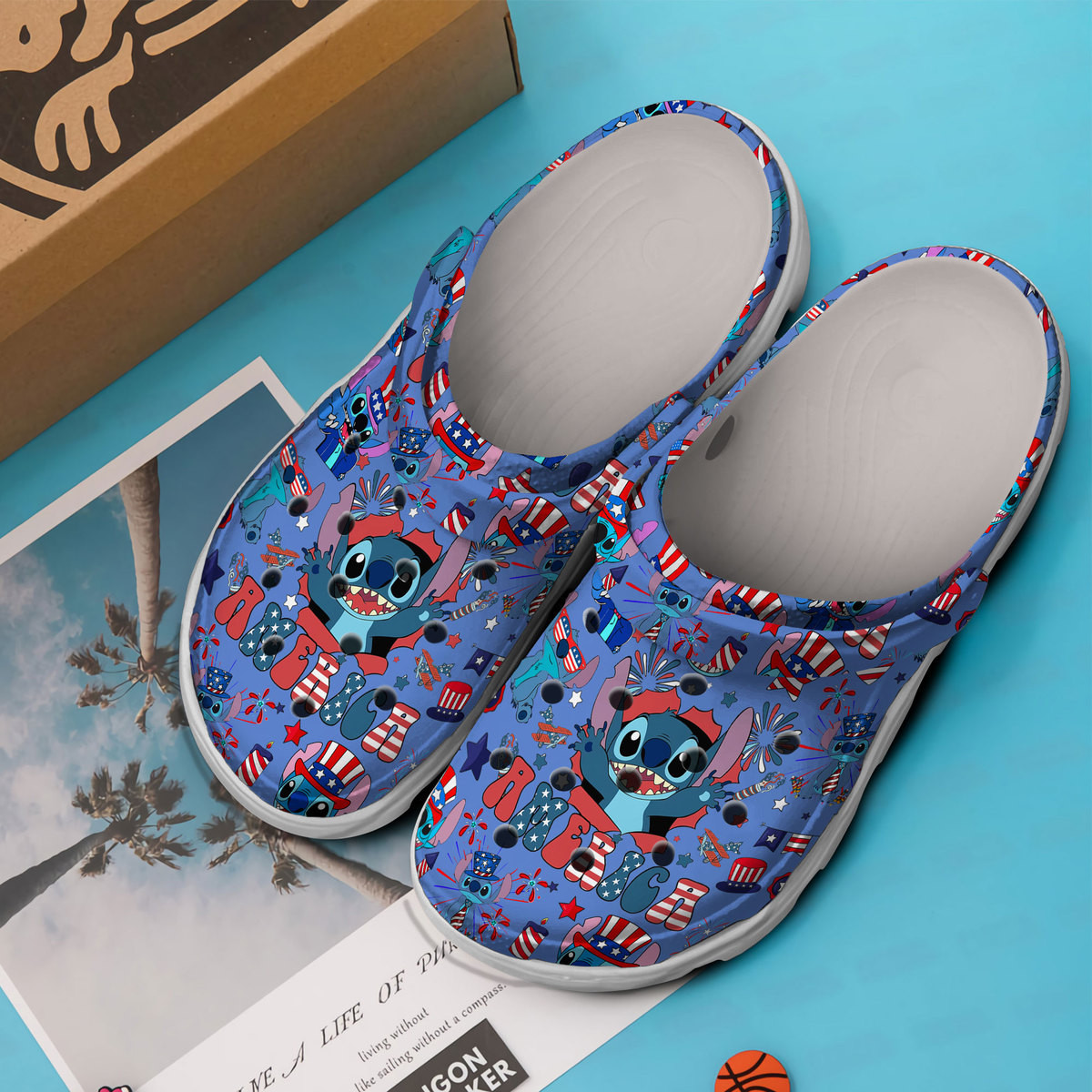 Premium Lilo And Stitch Cartoon Crocs Crocband Clogs Shoes Comfortable For Men Women and Kids