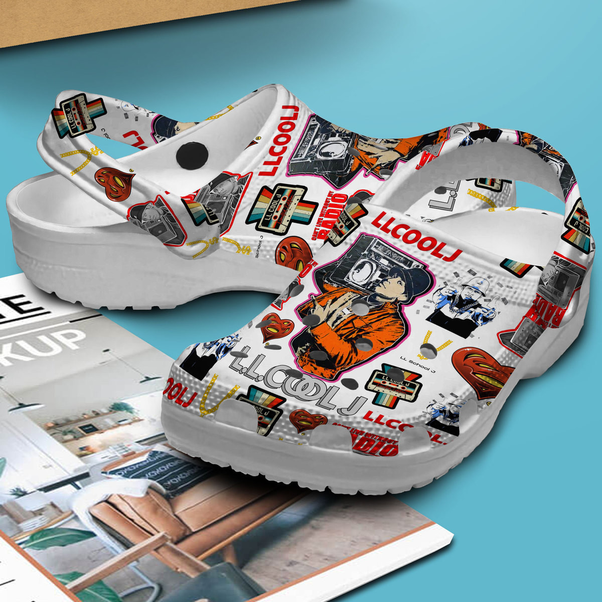 Premium LL Cool J Music Crocs Crocband Clogs Shoes Comfortable For Men Women and Kids