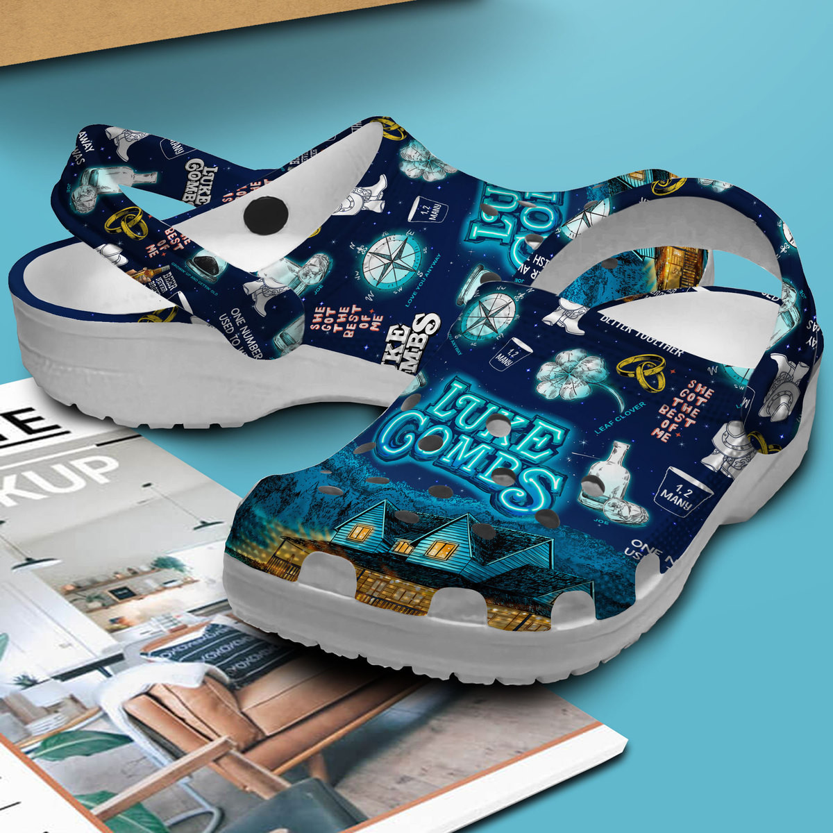 Premium Luke Combs Music Crocs Crocband Clogs Shoes Comfortable For Men Women and Kids