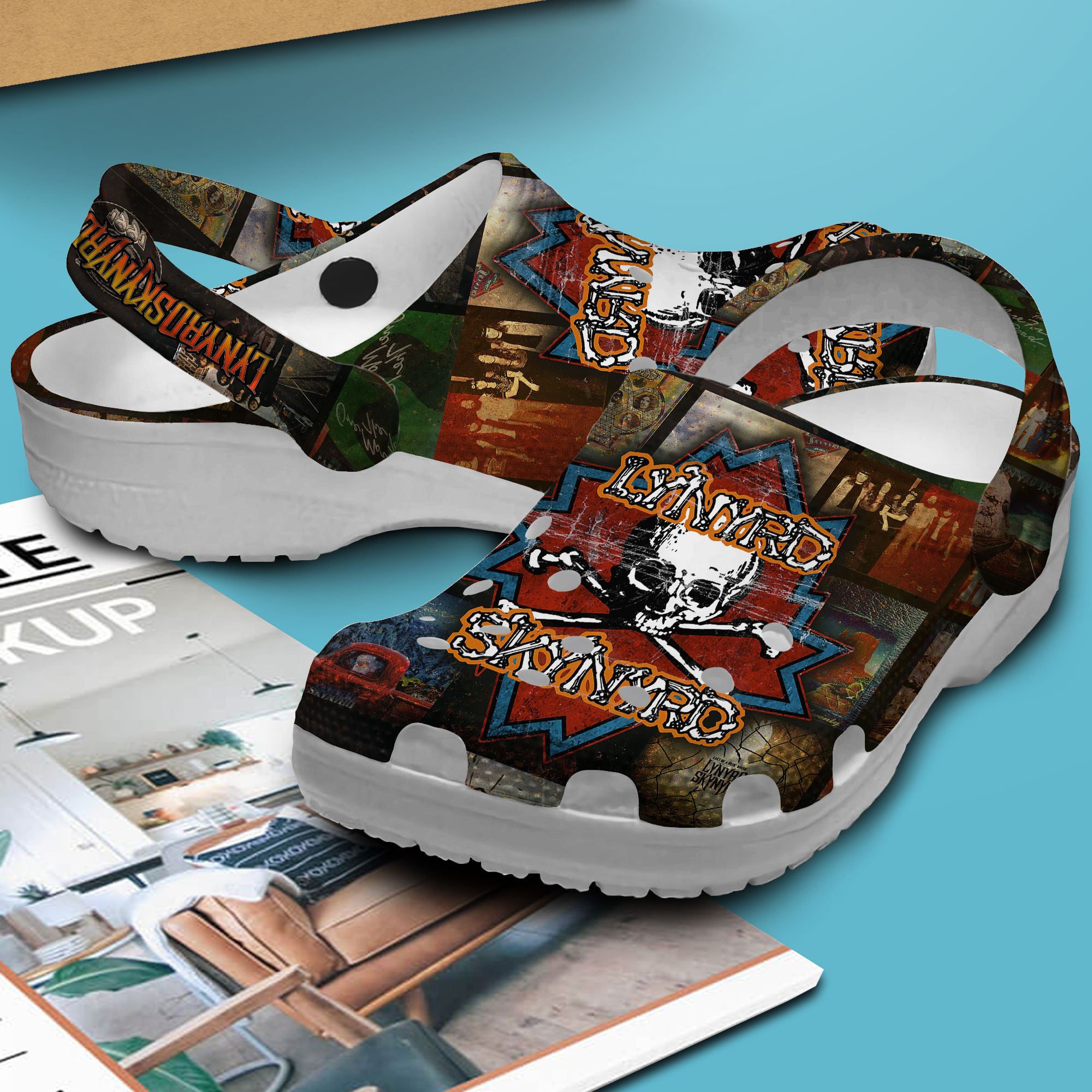 Premium Lynyrd Skynyrd Music Crocs Crocband Clogs Shoes Comfortable For Men Women and Kids