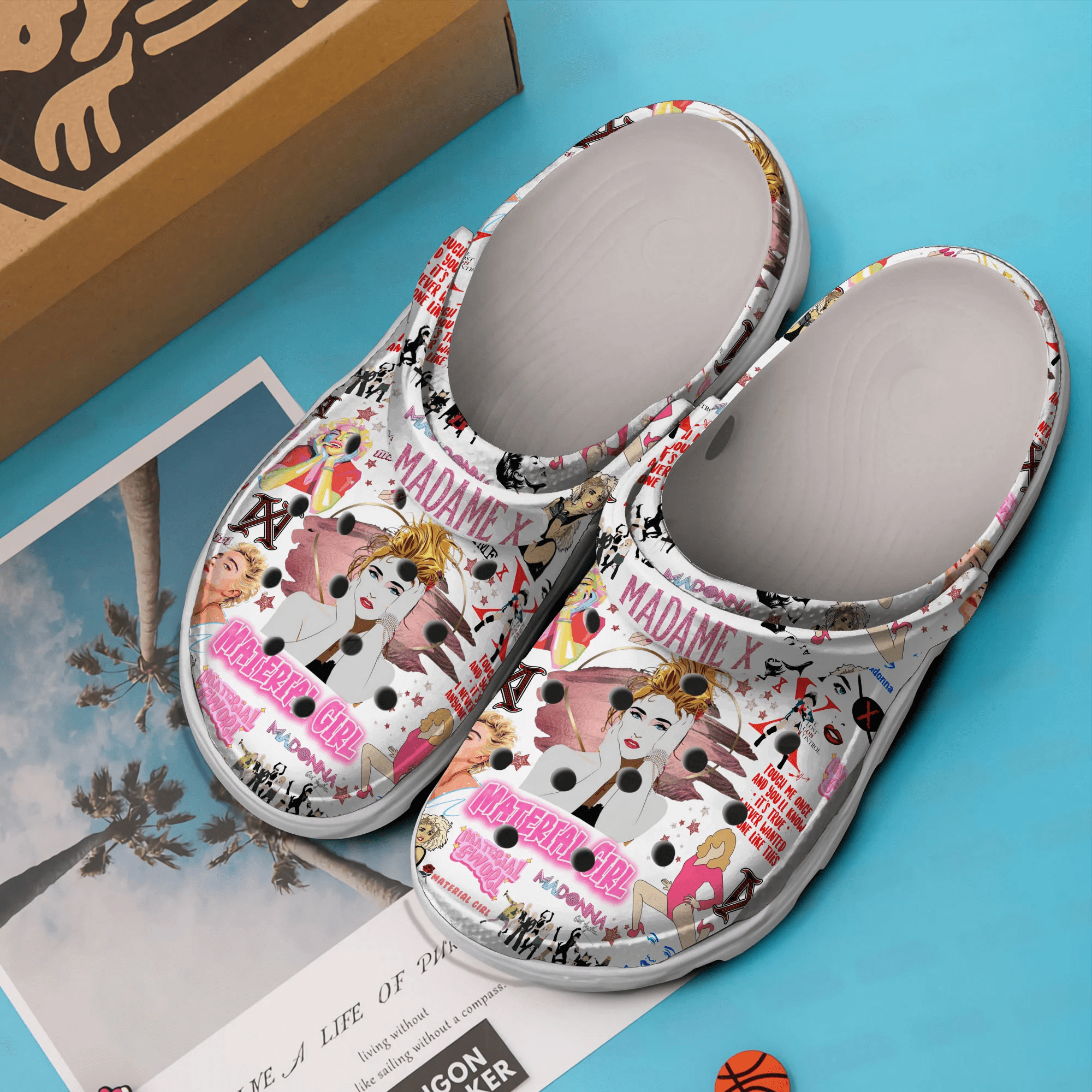 Premium Madonna Music Crocs Crocband Clogs Shoes Comfortable For Men Women and Kids