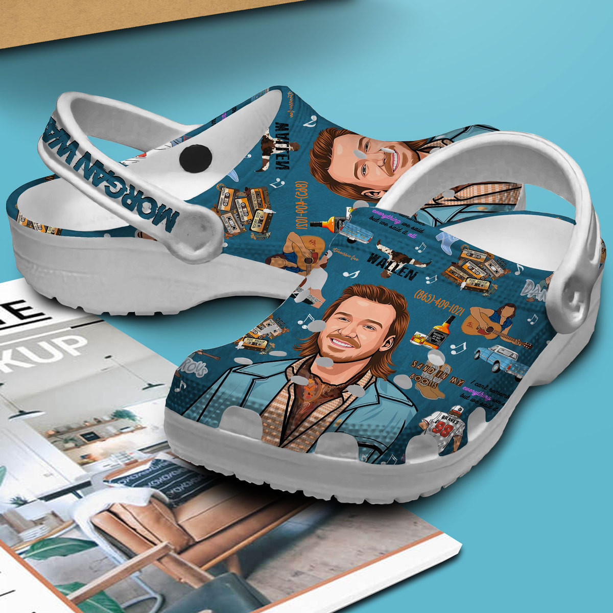 Premium Morgan Wallen Music Crocs Crocband Clogs Shoes Comfortable For Men Women and Kids