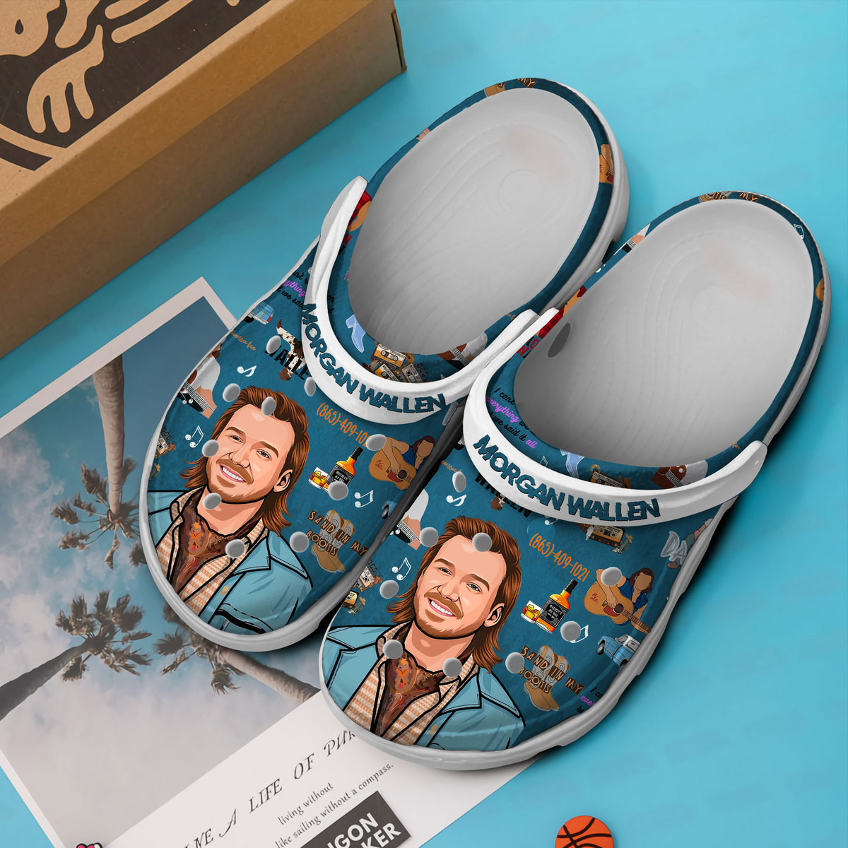 Premium Morgan Wallen Music Crocs Crocband Clogs Shoes Comfortable For Men Women and Kids