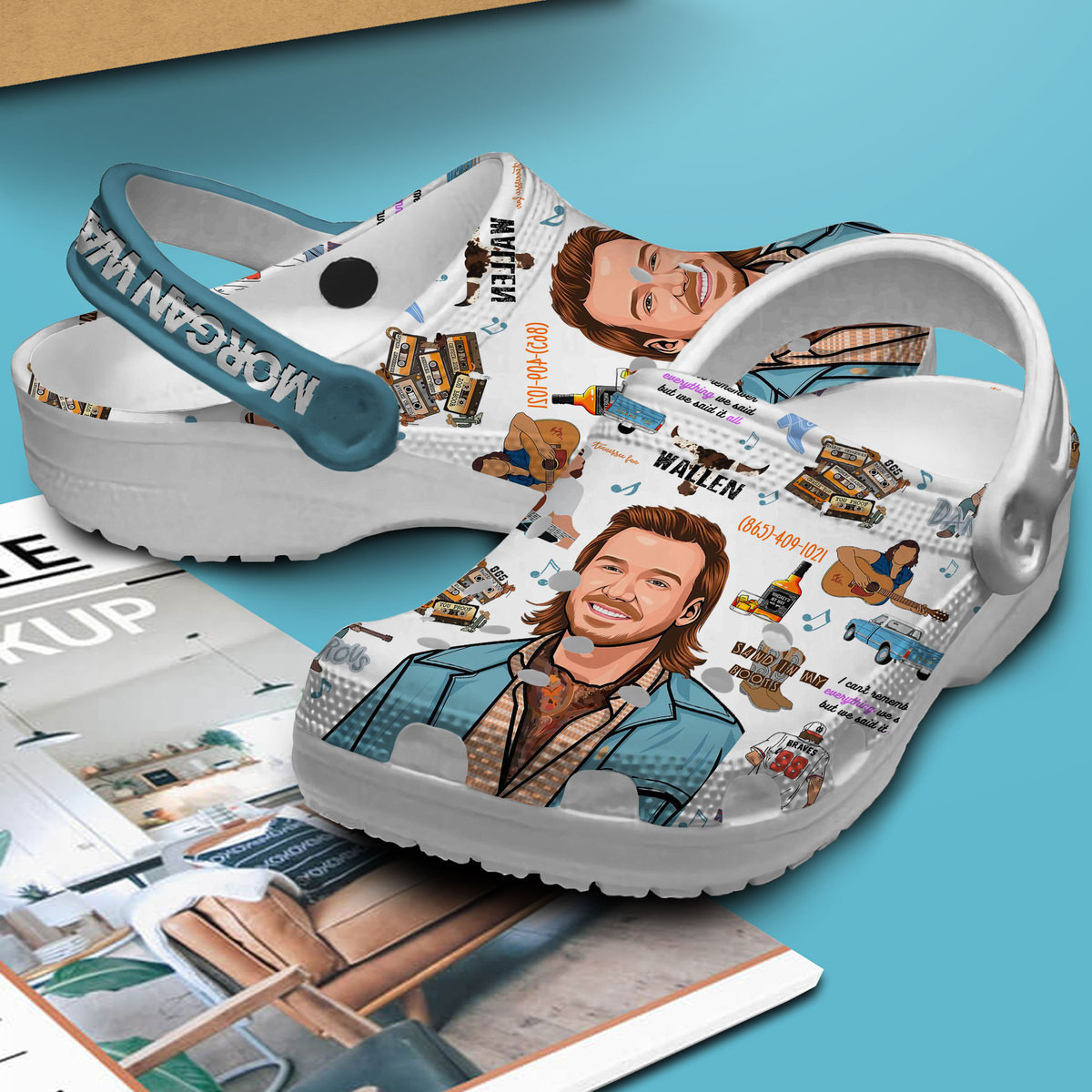 Premium Morgan Wallen Music Crocs Crocband Clogs Shoes Comfortable For Men Women and Kids