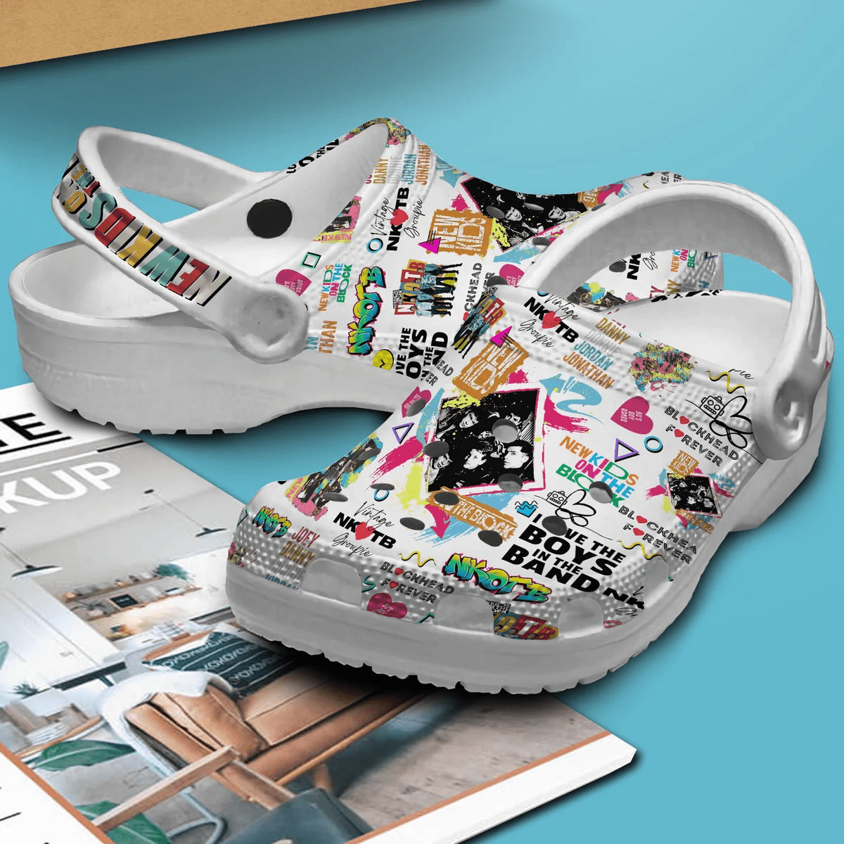 Premium New Kids On The Block Music Crocs Crocband Clogs Shoes Comfortable For Men Women and Kids