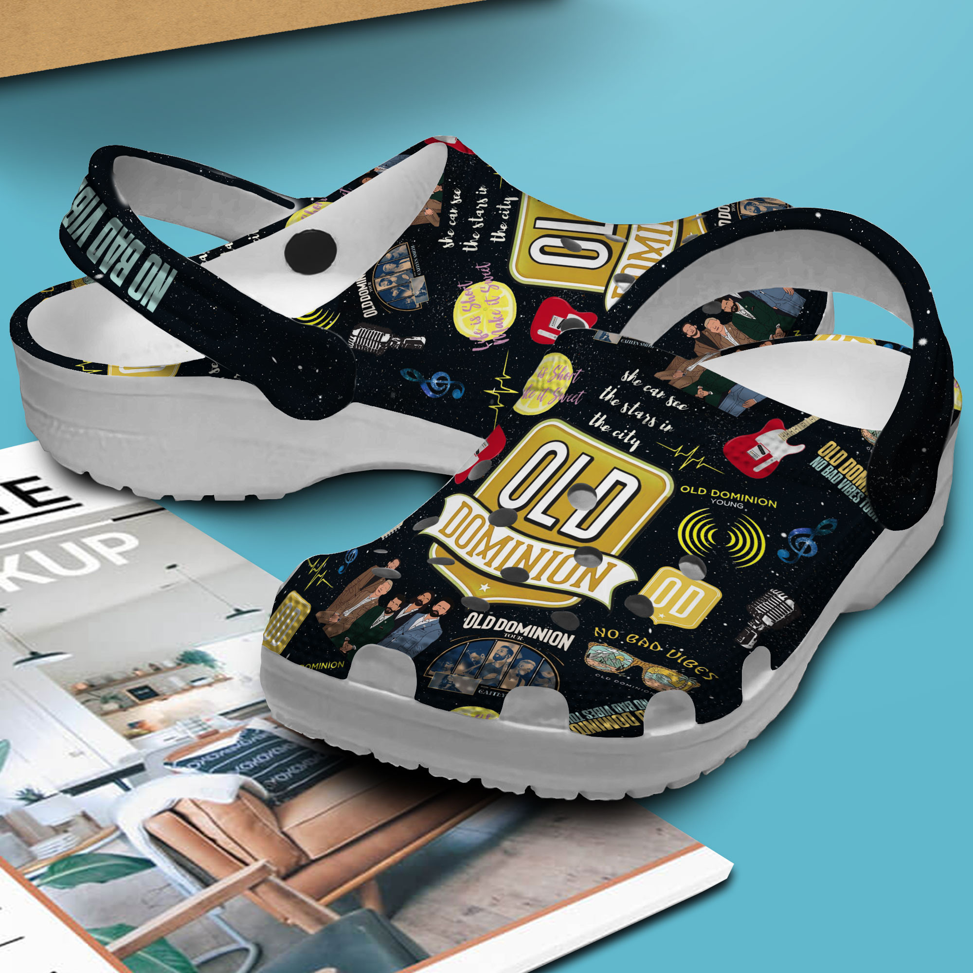 Premium Old Dominion Music Crocs Crocband Clogs Shoes Comfortable For Men Women and Kids