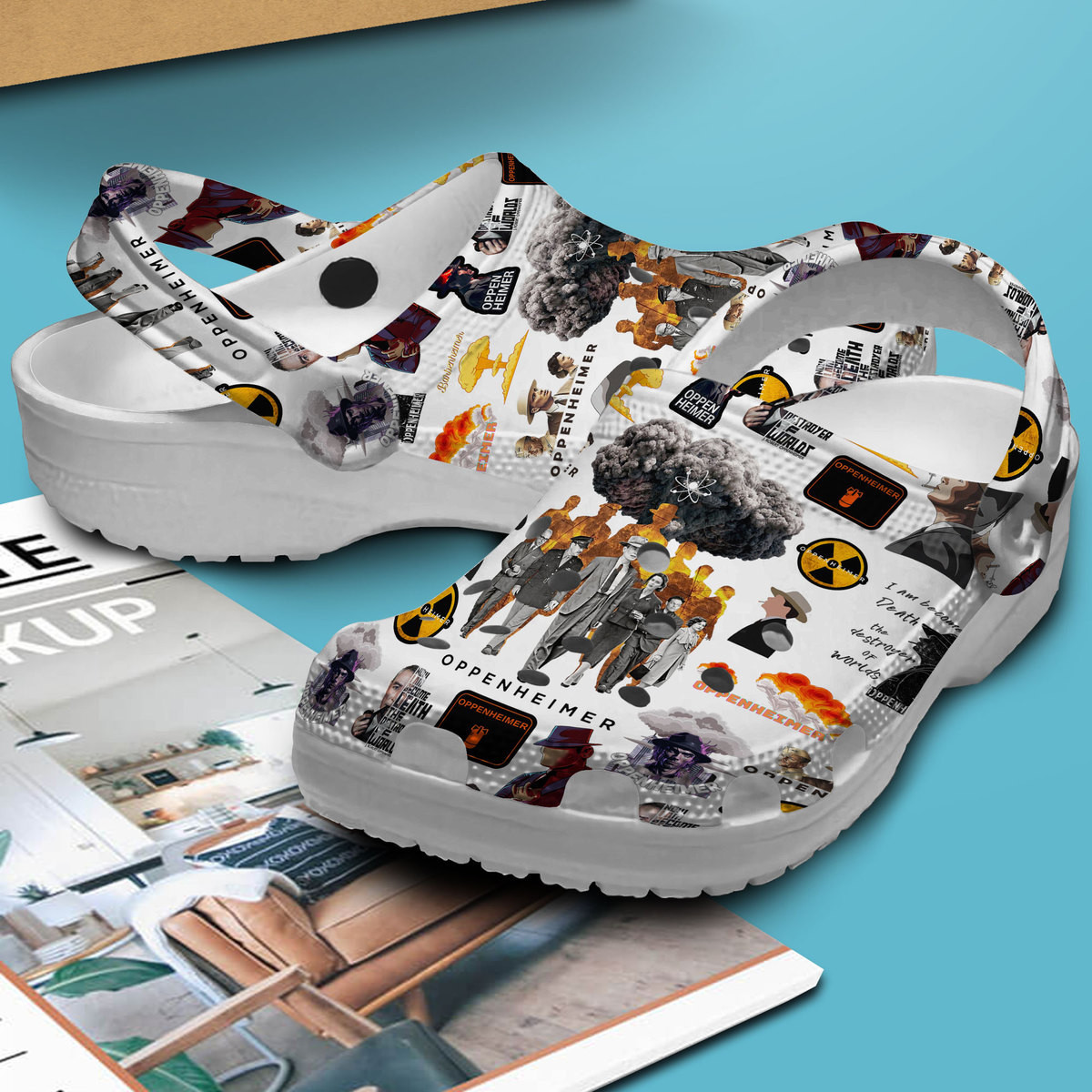 Premium Oppenheimer Movie Crocs Crocband Clogs Shoes Comfortable For Men Women and Kids