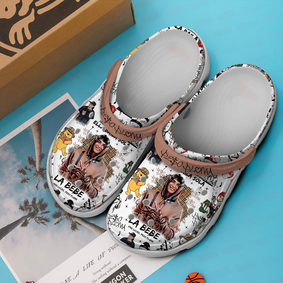 Premium Peso Pluma Music Crocs Crocband Clogs Shoes Comfortable For Men Women and Kids