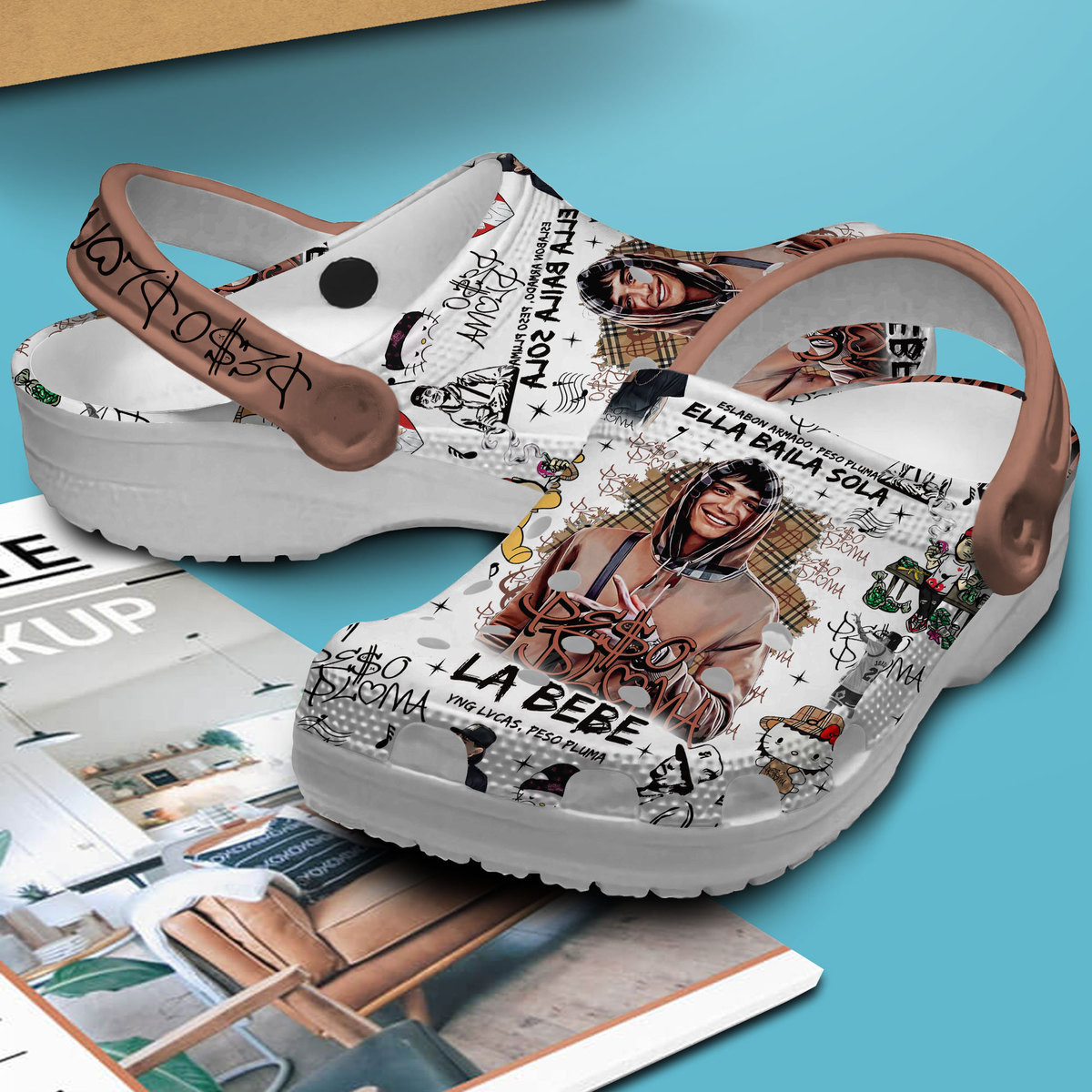 Premium Peso Pluma Music Crocs Crocband Clogs Shoes Comfortable For Men Women and Kids