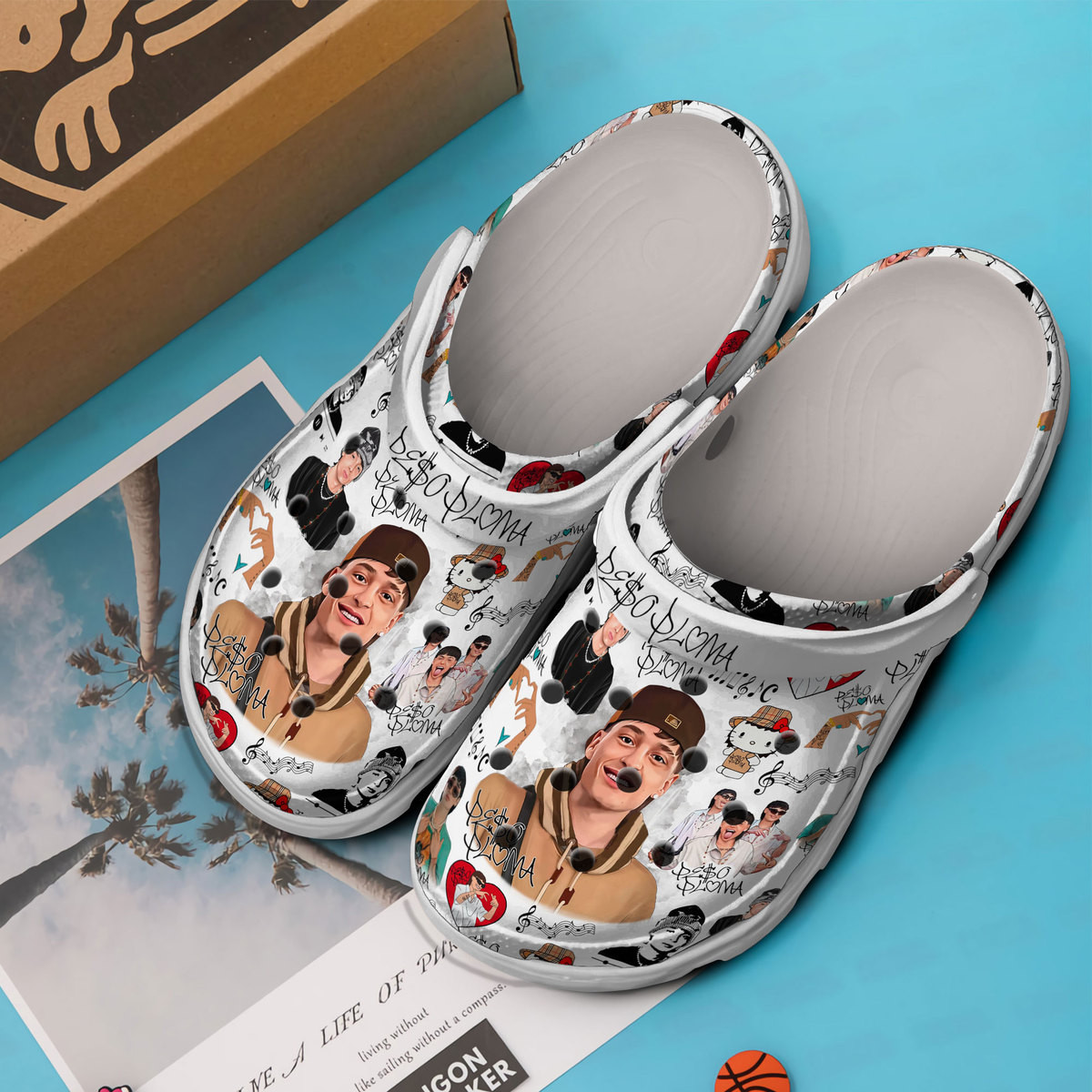 Premium Peso Pluma Music Crocs Crocband Clogs Shoes Comfortable For Men Women and Kids