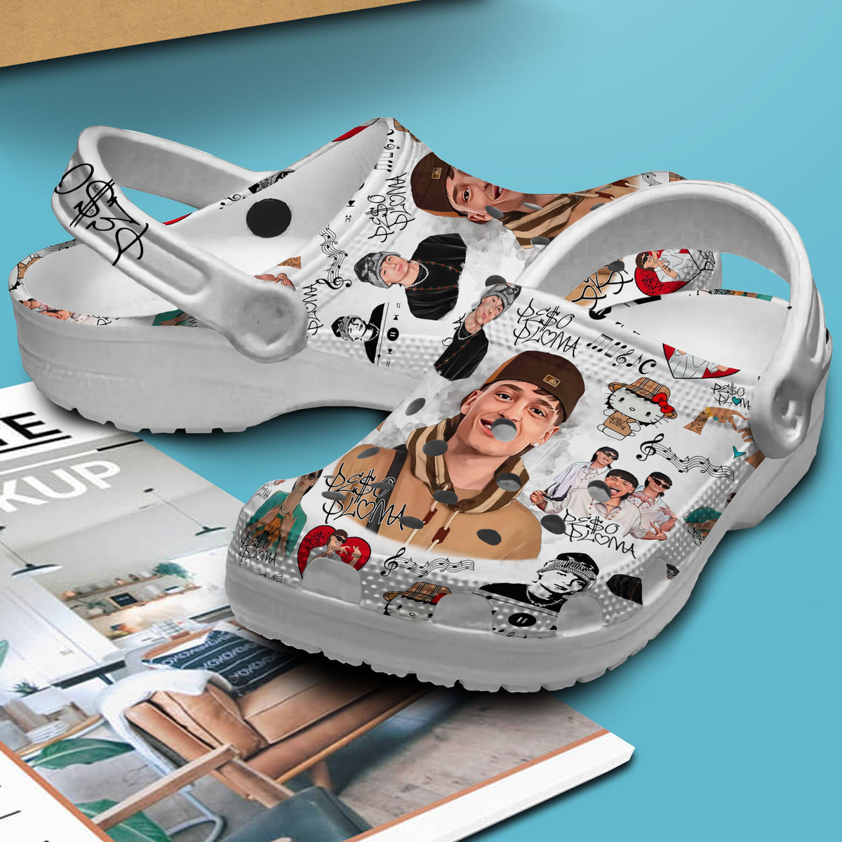 Premium Peso Pluma Music Crocs Crocband Clogs Shoes Comfortable For Men Women and Kids