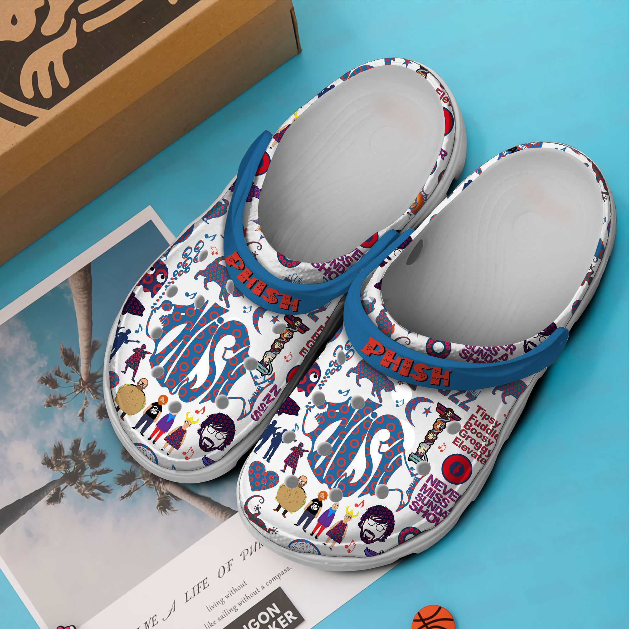 Premium Phish Music Crocs Crocband Clogs Shoes Comfortable For Men Women and Kids