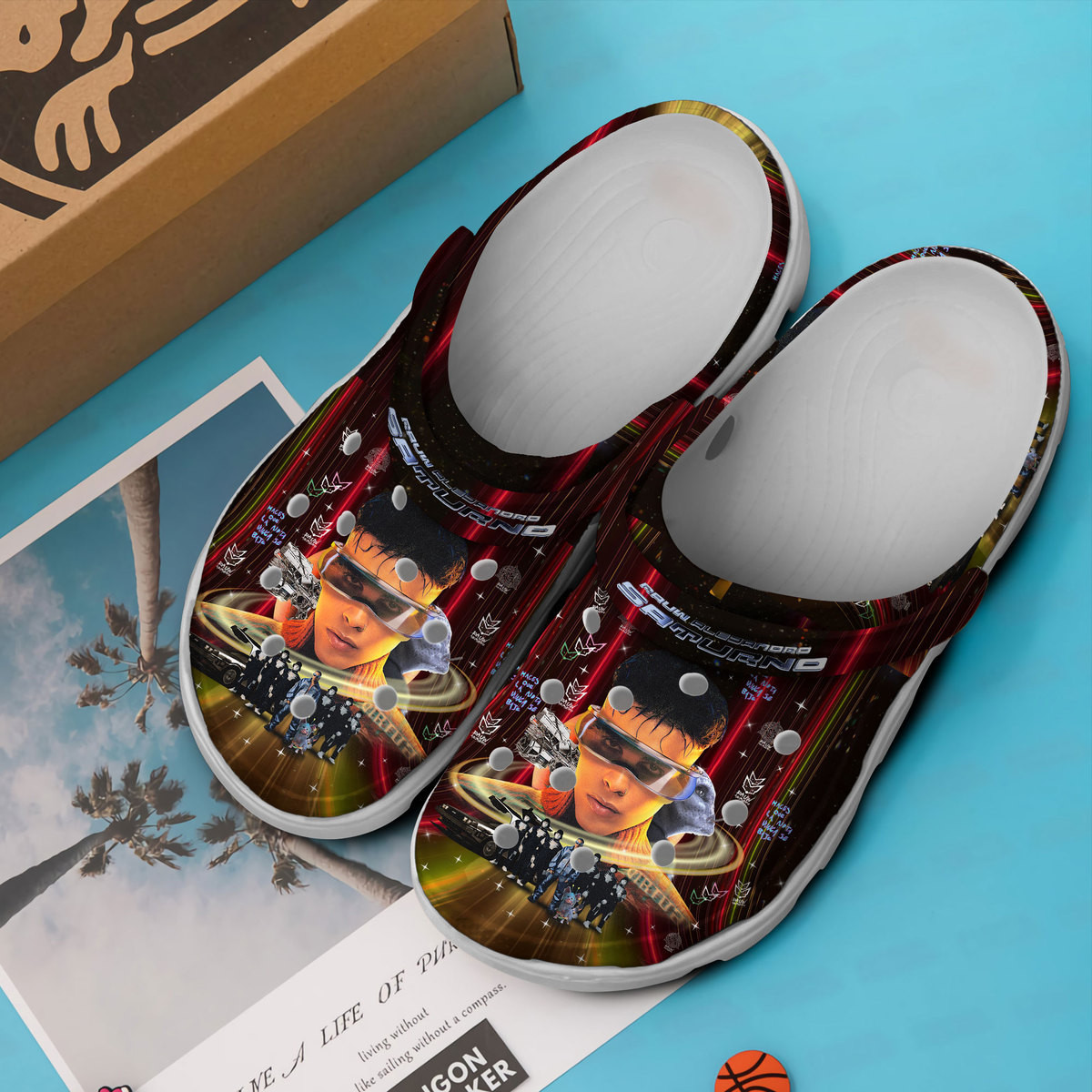 Premium Rauw Alejandro Music Crocs Crocband Clogs Shoes Comfortable For Men Women and Kids